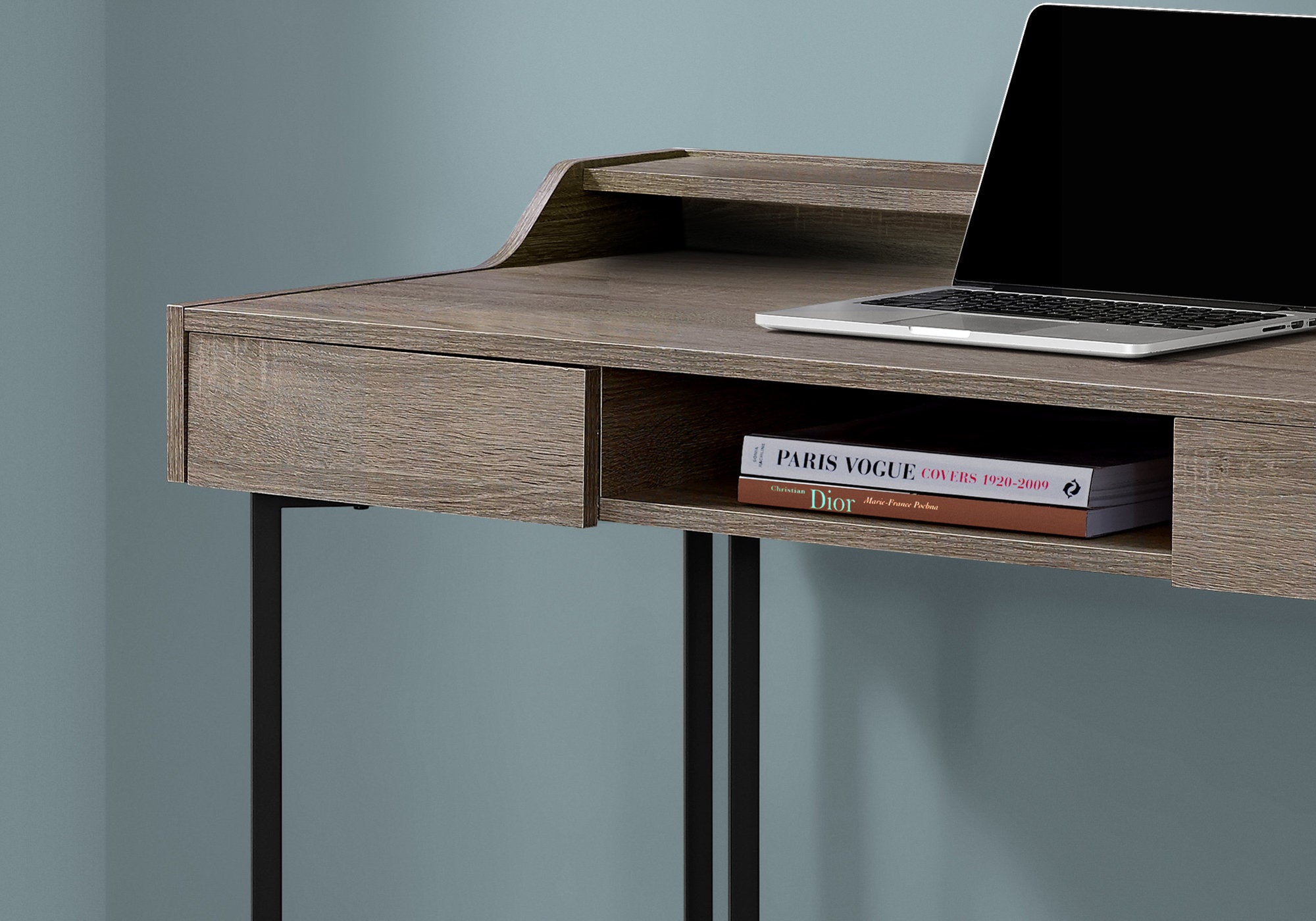 48L Office Series Dark Taupe & Black Metal File Cabinet - Perfect for Home, Office, and Storage Organization
