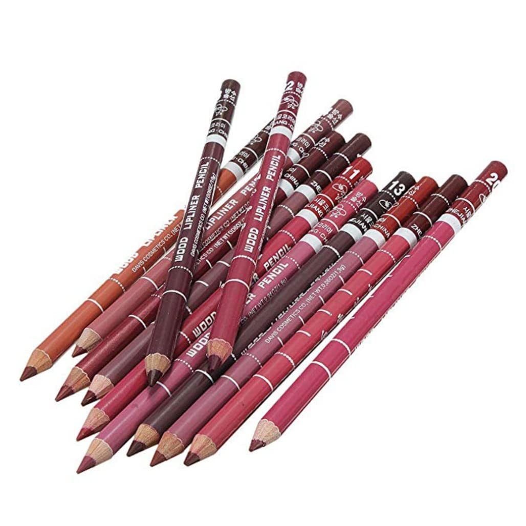 12PCS Waterproof Lip Liner Pencil Set - Long Lasting Professional Lip Makeup Kit for Women & Girls | Perfect for Daily Use, Parties & Special Occasions