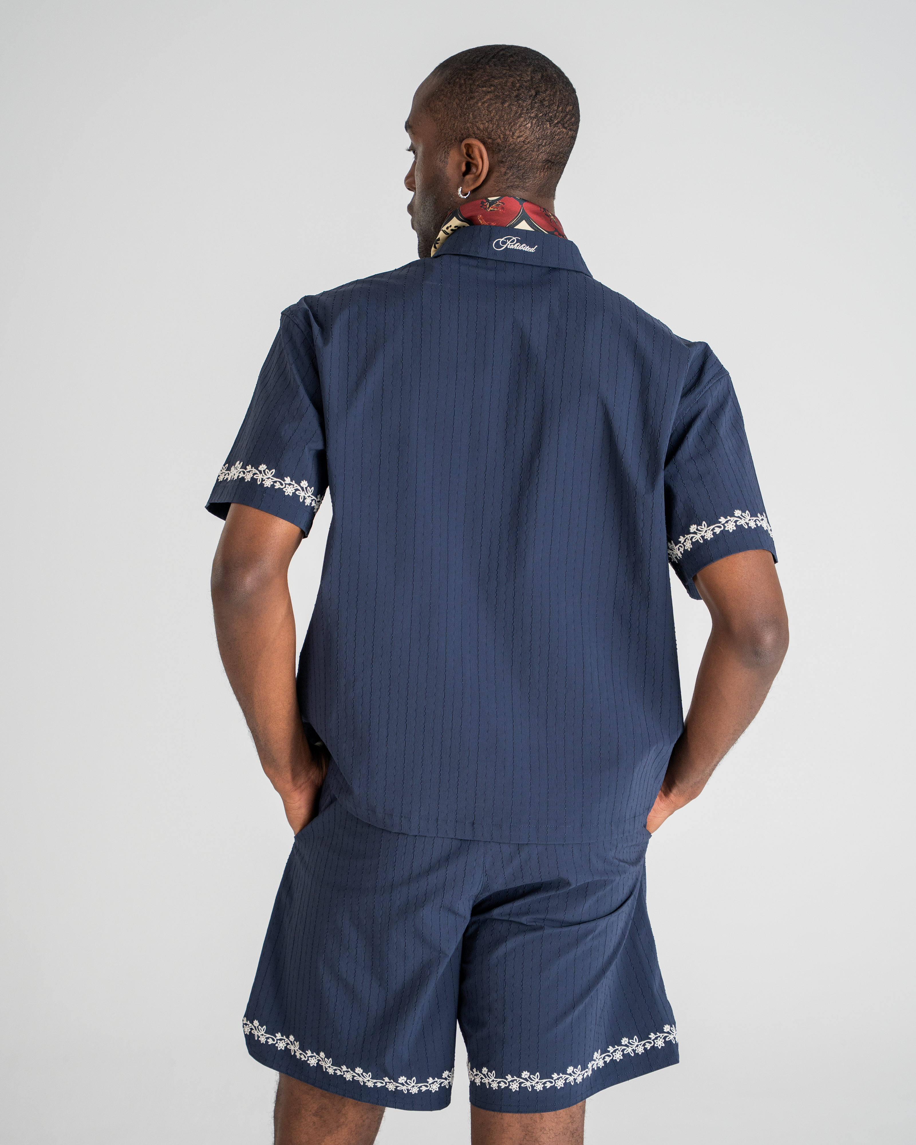 Men's SC Western Shirt in Navy Blue - Stylish Cowboy Shirt for Casual Wear, Rodeo, and Country Music Events