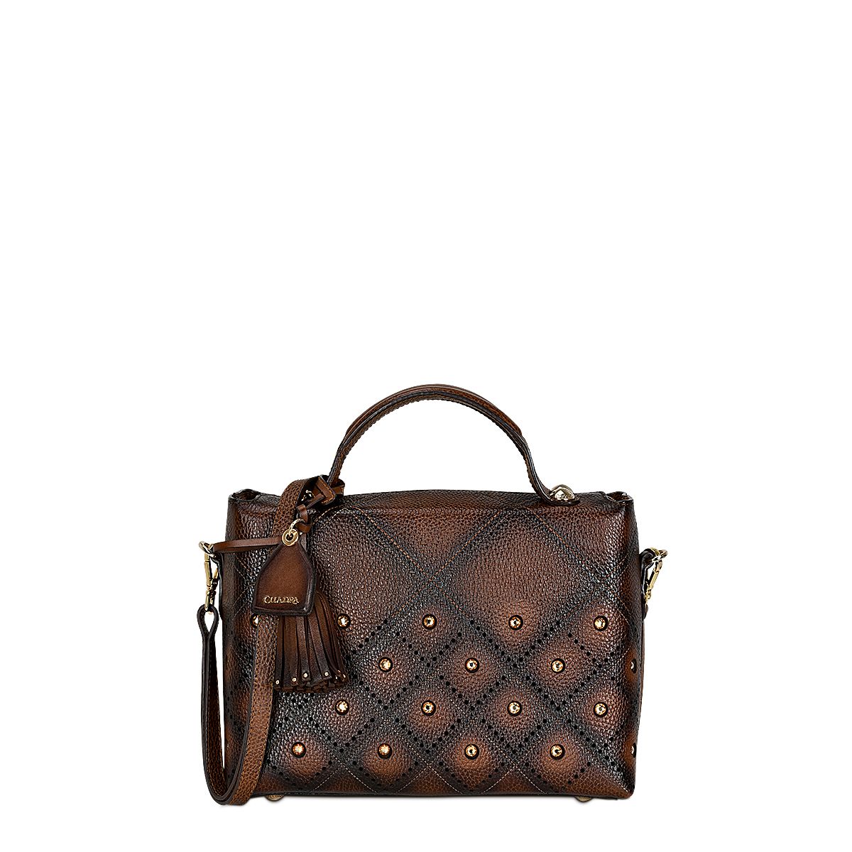 BOD56RS Genuine Cowhide Leather Chocolate Brown Casual Fashion Handbag for Women - Perfect for Work, Travel, and Everyday Use