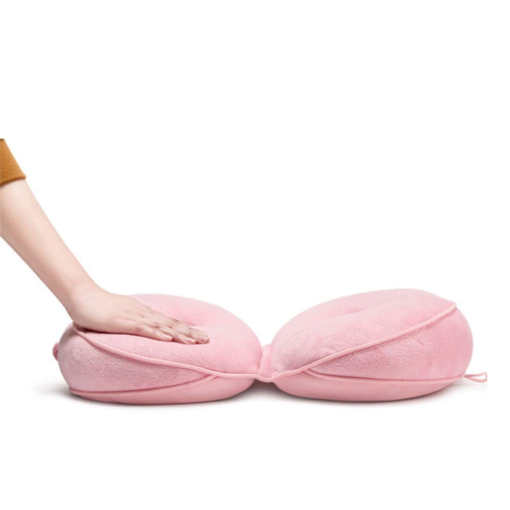 Memory Foam & Latex Dual Seat Cushion - Ergonomic Office Chair & Car Seat Pad for Women - Comfortable Back Support & Buttocks Pain Relief - Perfect for Work, Travel & Home Use