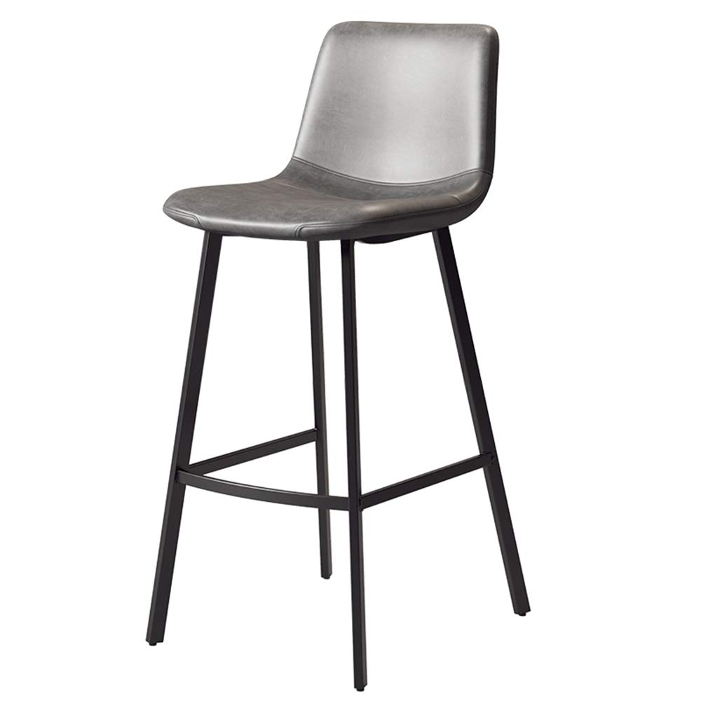 Adjustable Height Home High Chairs with Backrest - Sturdy Iron Bar Design for Dining Room, Kitchen, and Office Desk Use