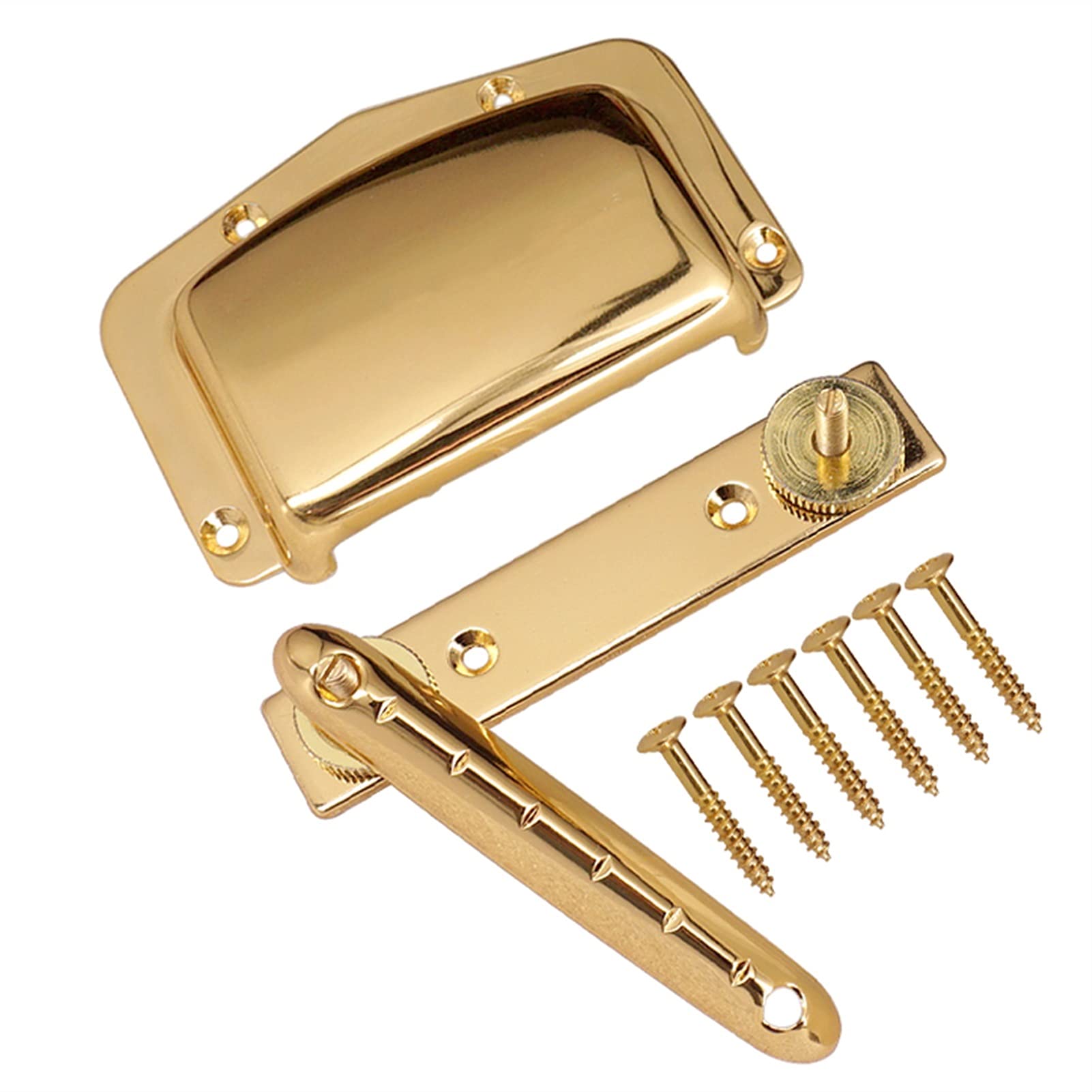 Electric Guitar Bridge and Tailpiece Set - Gold Metal Bridge System for Beginner Musicians | Perfect for Rock, Blues, and Metal Guitar Upgrades