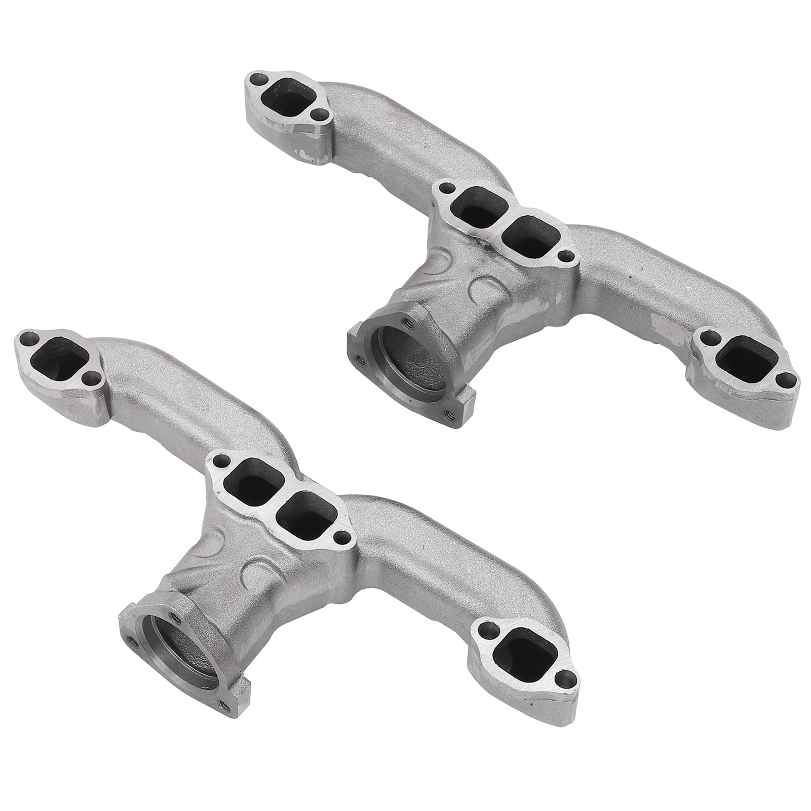 High-Performance Aqxreight Ram Horn Exhaust Manifolds 9300329 - Compatible with Small Block SBC 283 305 327 350 400 Engines - Perfect for Classic Car Restoration & Performance Upgrades