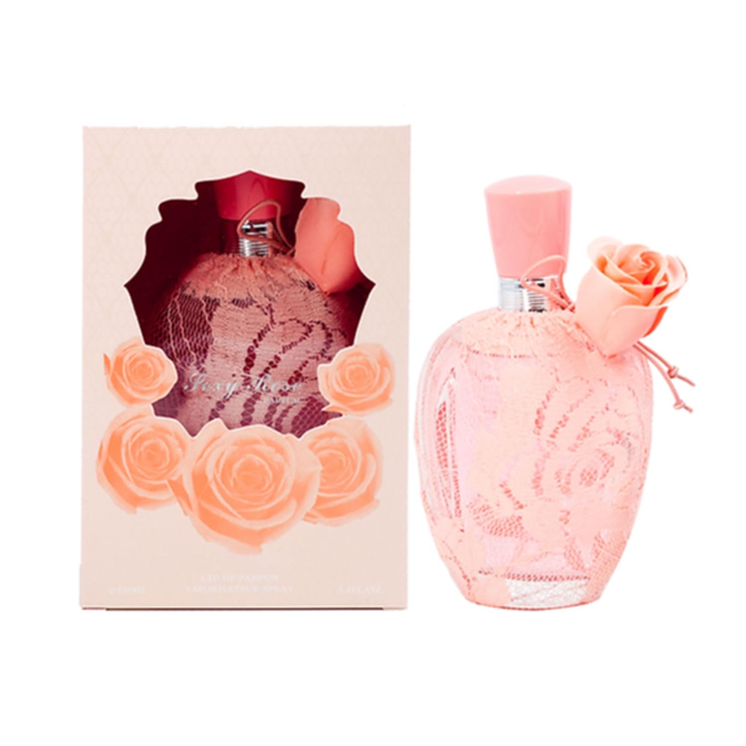 Ruha Apparel Women's Perfume - 100mL Eau de Parfum Spray, Long Lasting Rose Floral Fragrance with Small Zipper Bag | Romantic Date, Office, Evening Out, Gift for Her