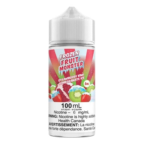 Strawberry Kiwi Pomegranate Ice Frozen Fruit Monster E-Liquid 100mL - Refreshing Vape Juice for All-Day Enjoyment | Perfect for Vaping at Home, Work or Travel