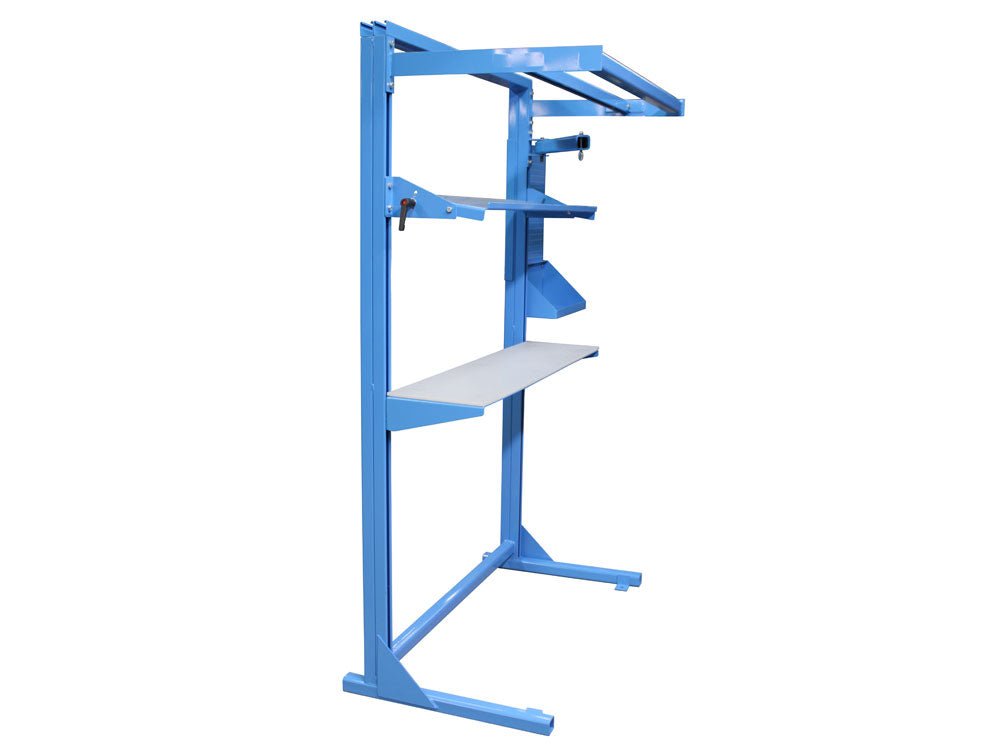 Heavy Duty Adjustable Height Assembly Table with Wheels - Sturdy Workbench for DIY Projects, Woodworking, and Garage Workshops - Perfect for Home, Office, and Professional Use