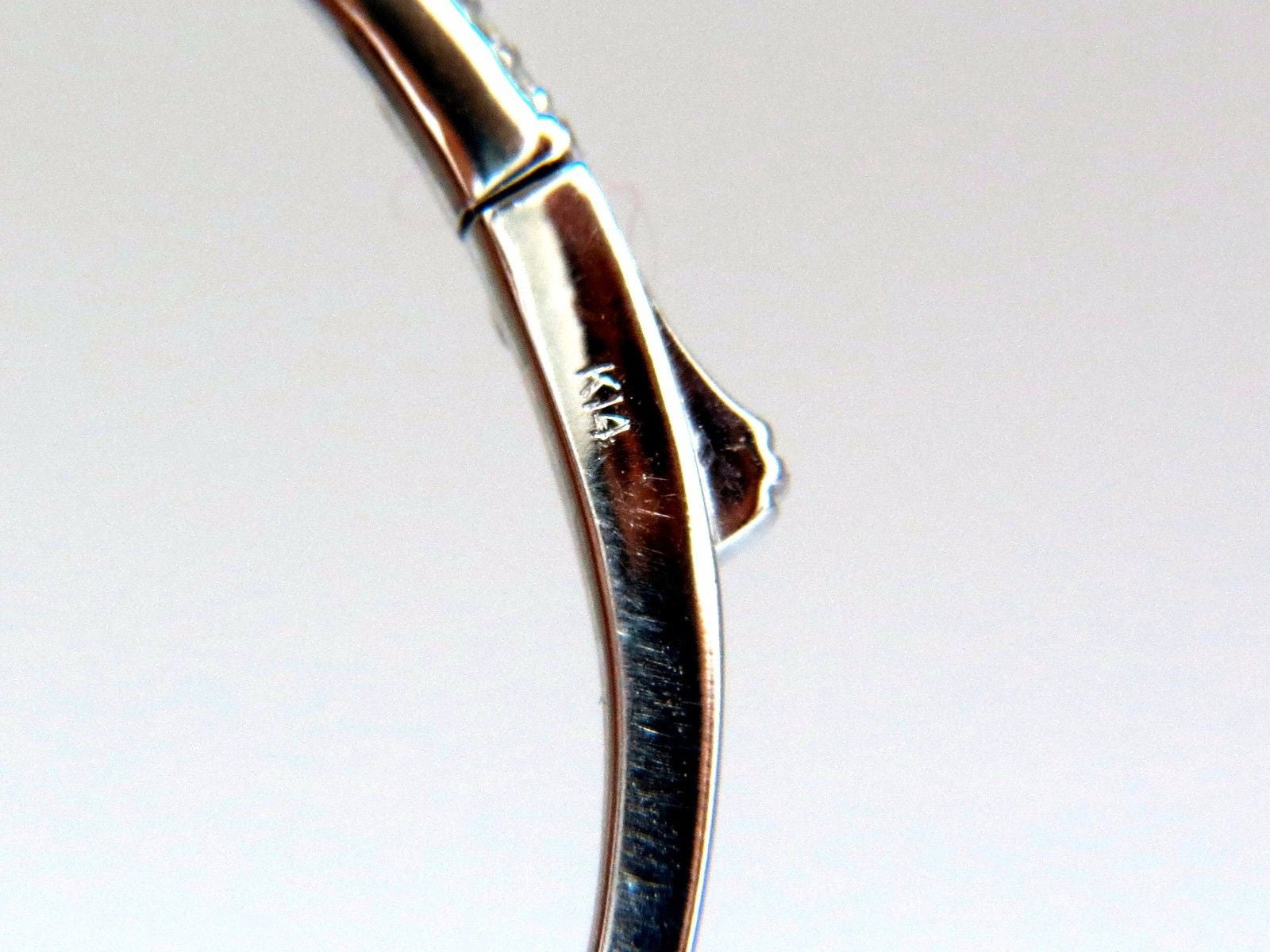 0.95ct Natural Round Diamond Cluster Halo Bangle Bracelet in 14K Gold - Perfect for Weddings, Anniversaries & Special Occasions