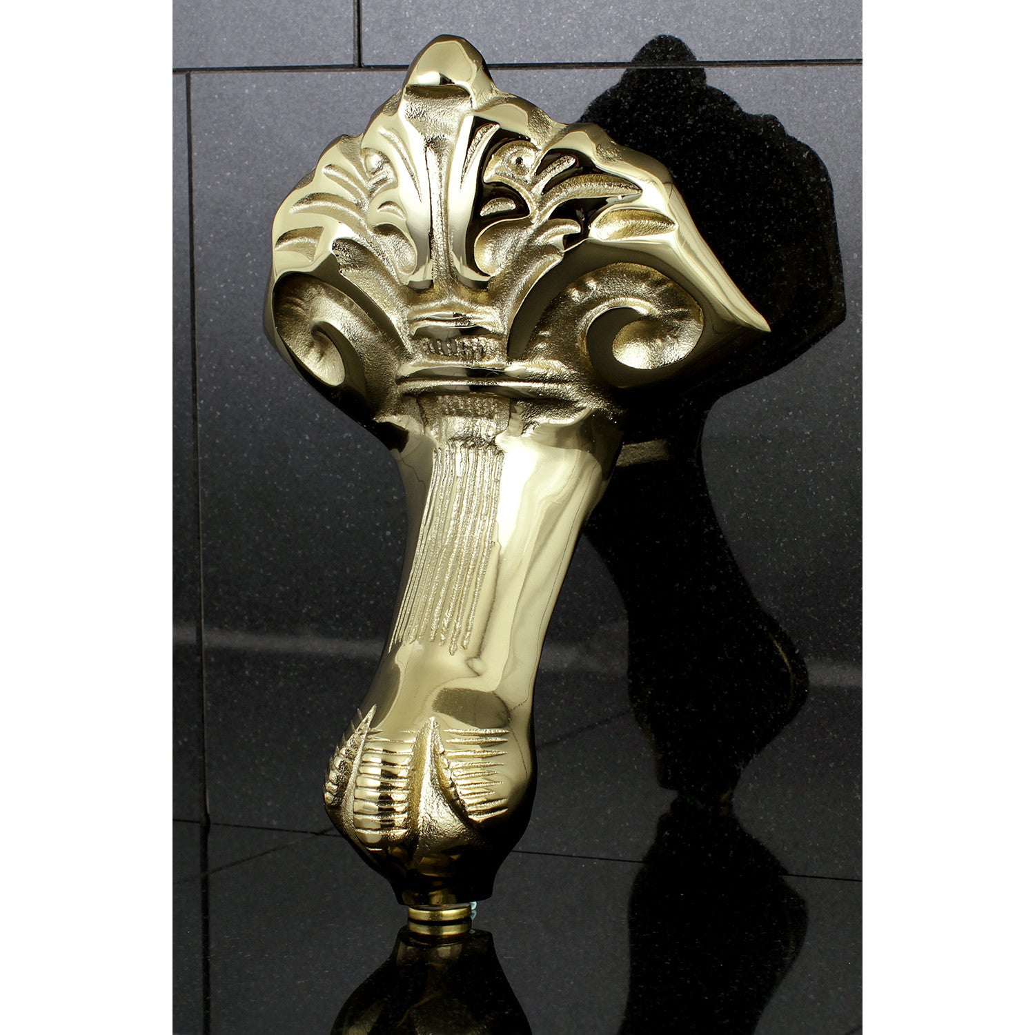 Aqua Eden NHVCTZB2 4-Piece Eagle Claw Cast Iron Bathtub Feet Set - Polished Brass Finish for Vintage & Modern Bathroom Decor - Perfect for Freestanding Tubs & Clawfoot Bathtubs
