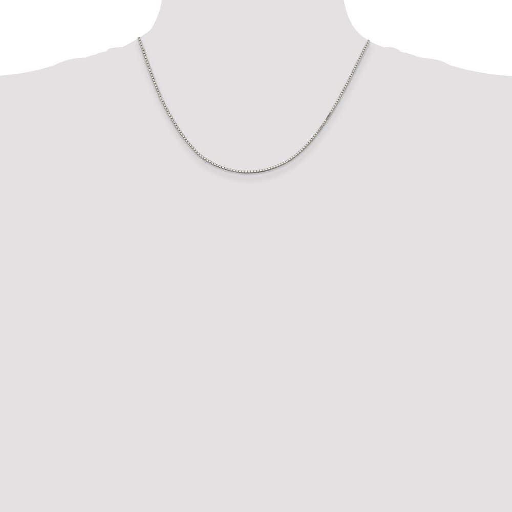 925 Sterling Silver 1.5mm Box Chain Necklace with Lobster Clasp - Durable Fine Jewelry for Women & Men - Perfect for Everyday Wear, Gifts & Special Occasions