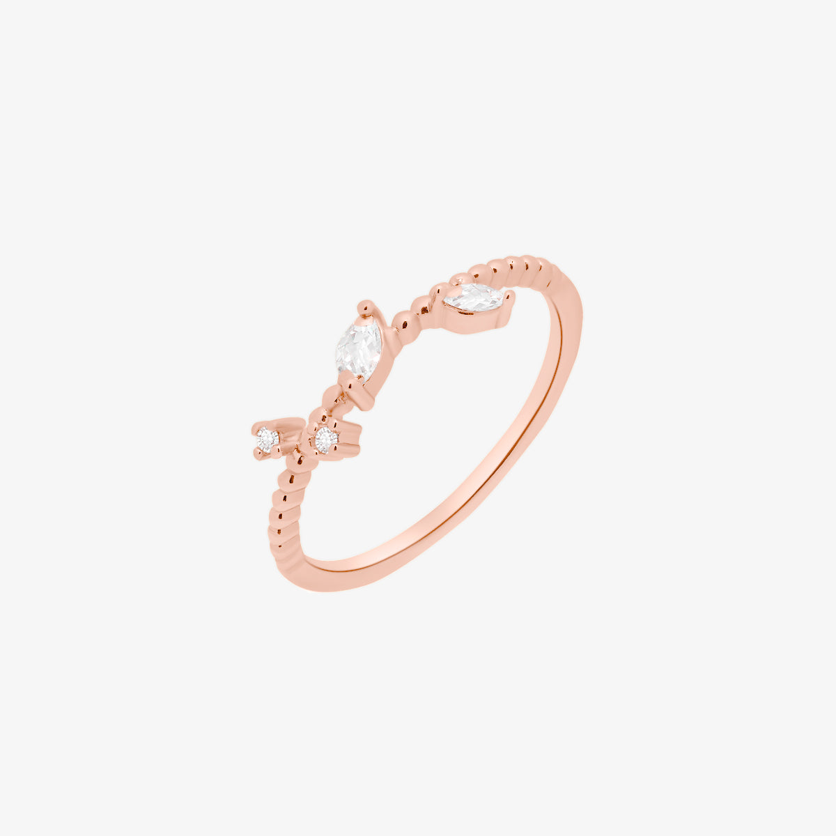 Simple Cubic Branch Ring - Minimalist Geometric Jewelry for Women, Men | Perfect for Everyday Wear, Gifts & Boho Fashion Accessories