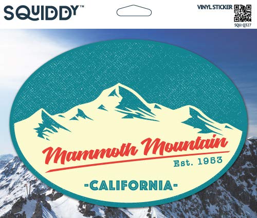 Squiddy Mammoth Mountain California Vinyl Sticker Decal - Waterproof, Durable 3