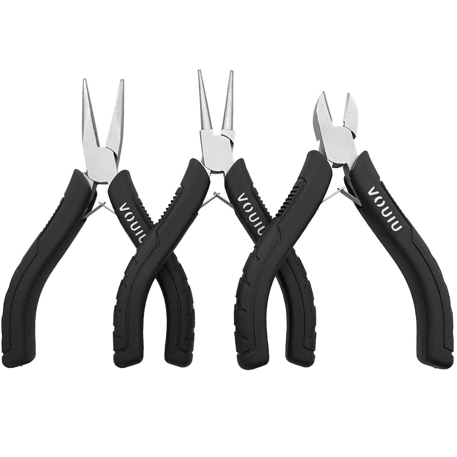 3-Piece Jewelry Pliers Set - Professional Wire Cutting, Bending & Forming Tools for Jewelry Making, DIY Crafts & Beading Projects - Perfect for Beginners & Experts