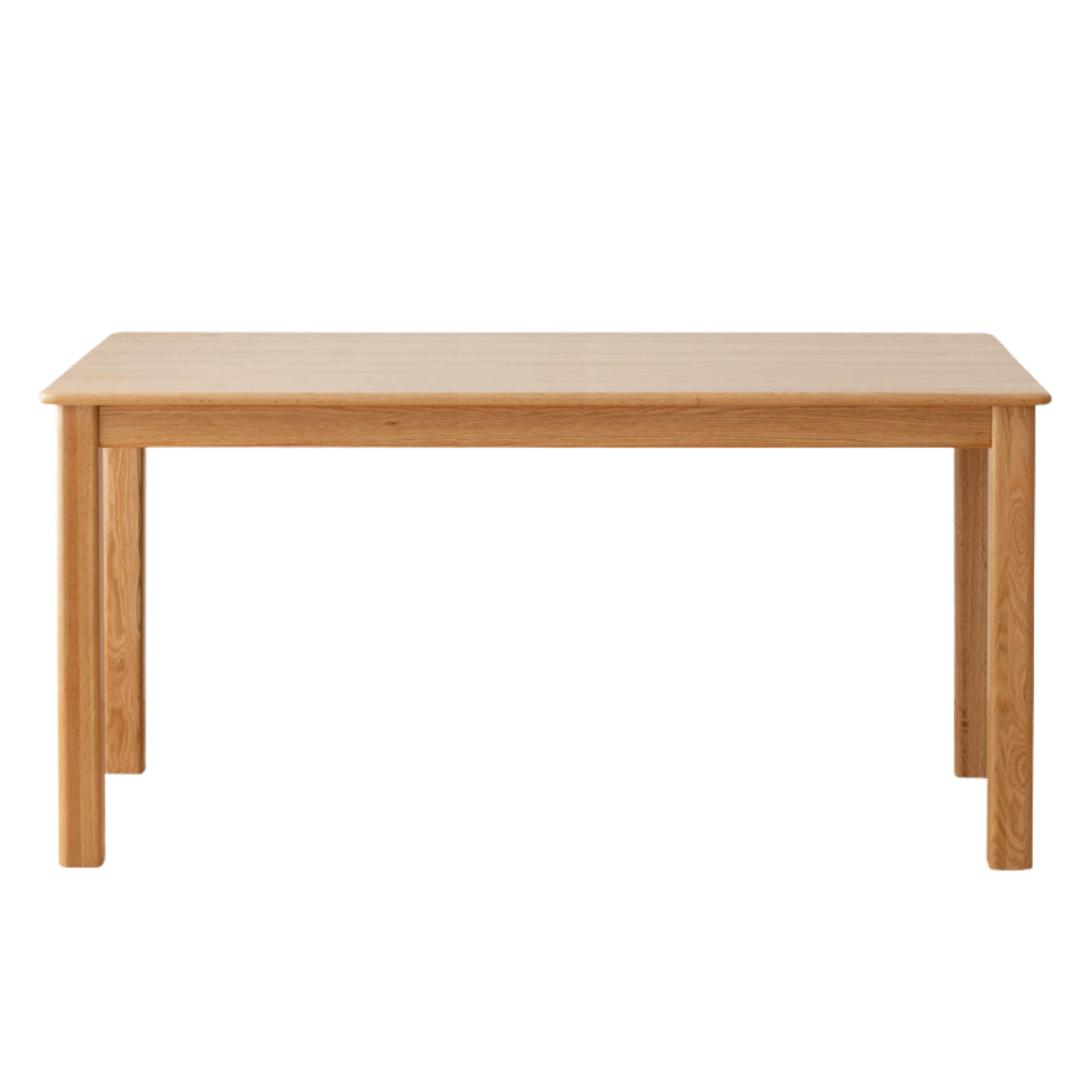Solid Oak Wood Modern Dining Table - 6 Seater Rustic Farmhouse Style for Kitchen & Dining Room - Perfect for Family Gatherings & Dinner Parties