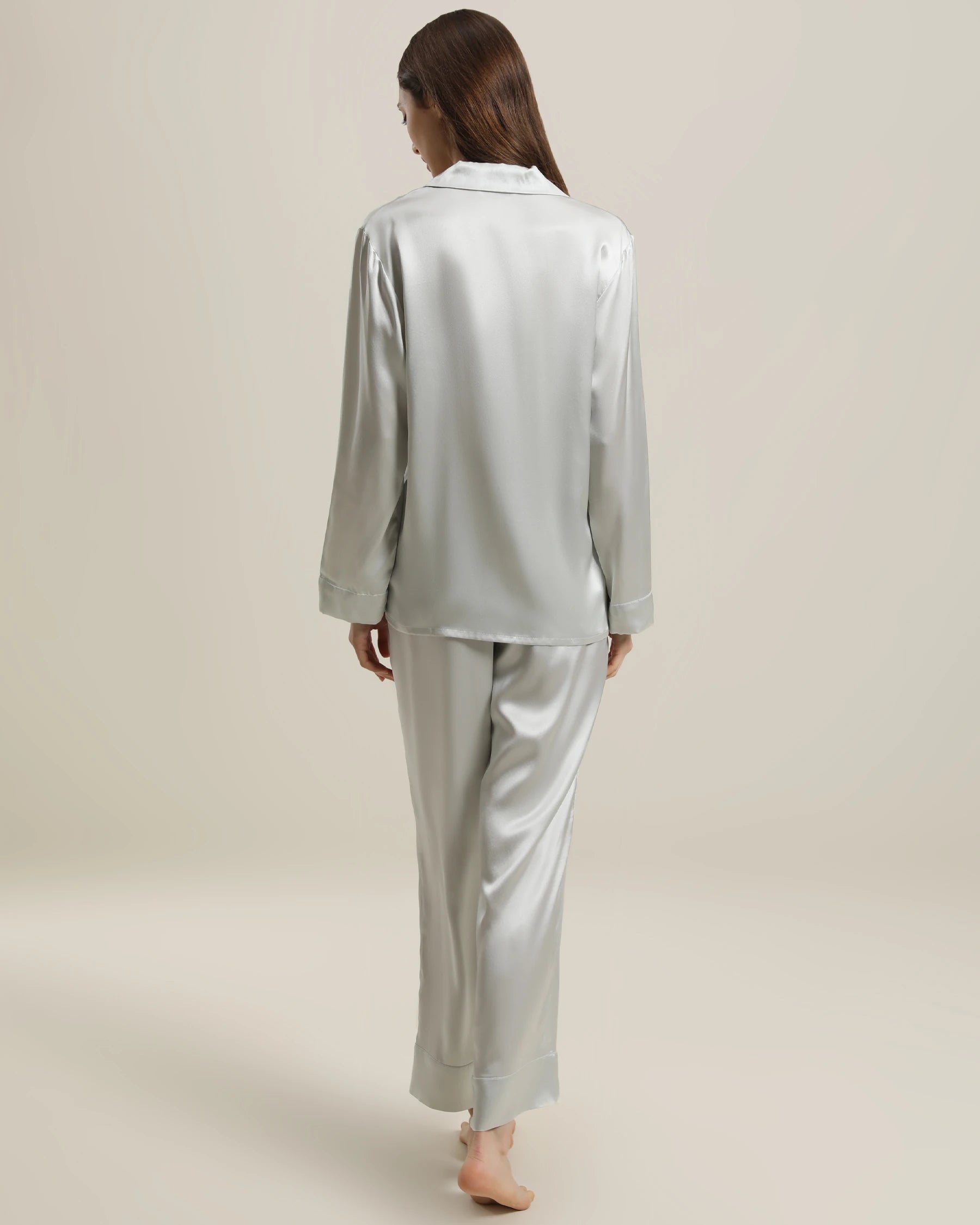 Luxury Women's Silk Pajama Set - Soft 100% Mulberry Silk Two-Piece Sleepwear for Women, Perfect for Relaxing at Home, Spa Days & Romantic Getaways