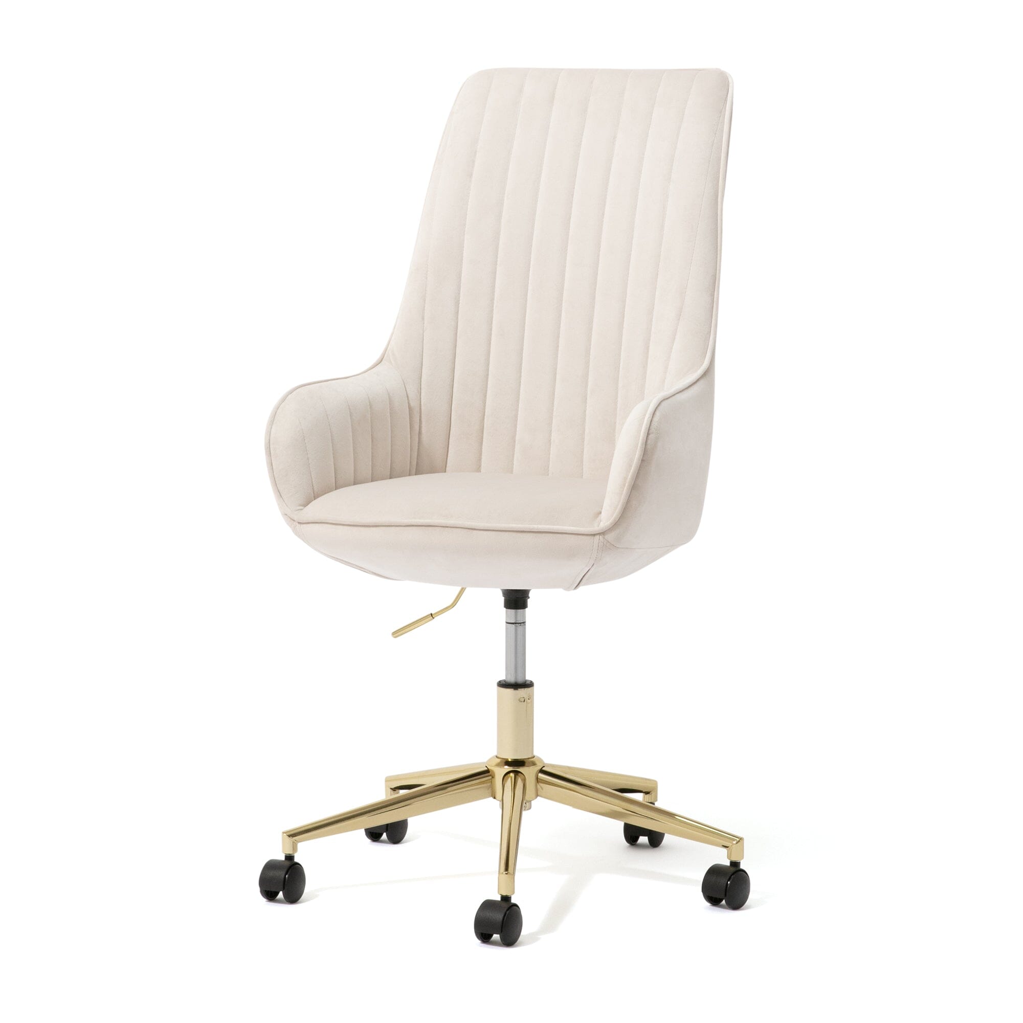 Eldorado High Back Office Chair - Ergonomic Desk Chair with Adjustable Height 660x700x980mm, Light Beige - Perfect for Home Office, Gaming & Study