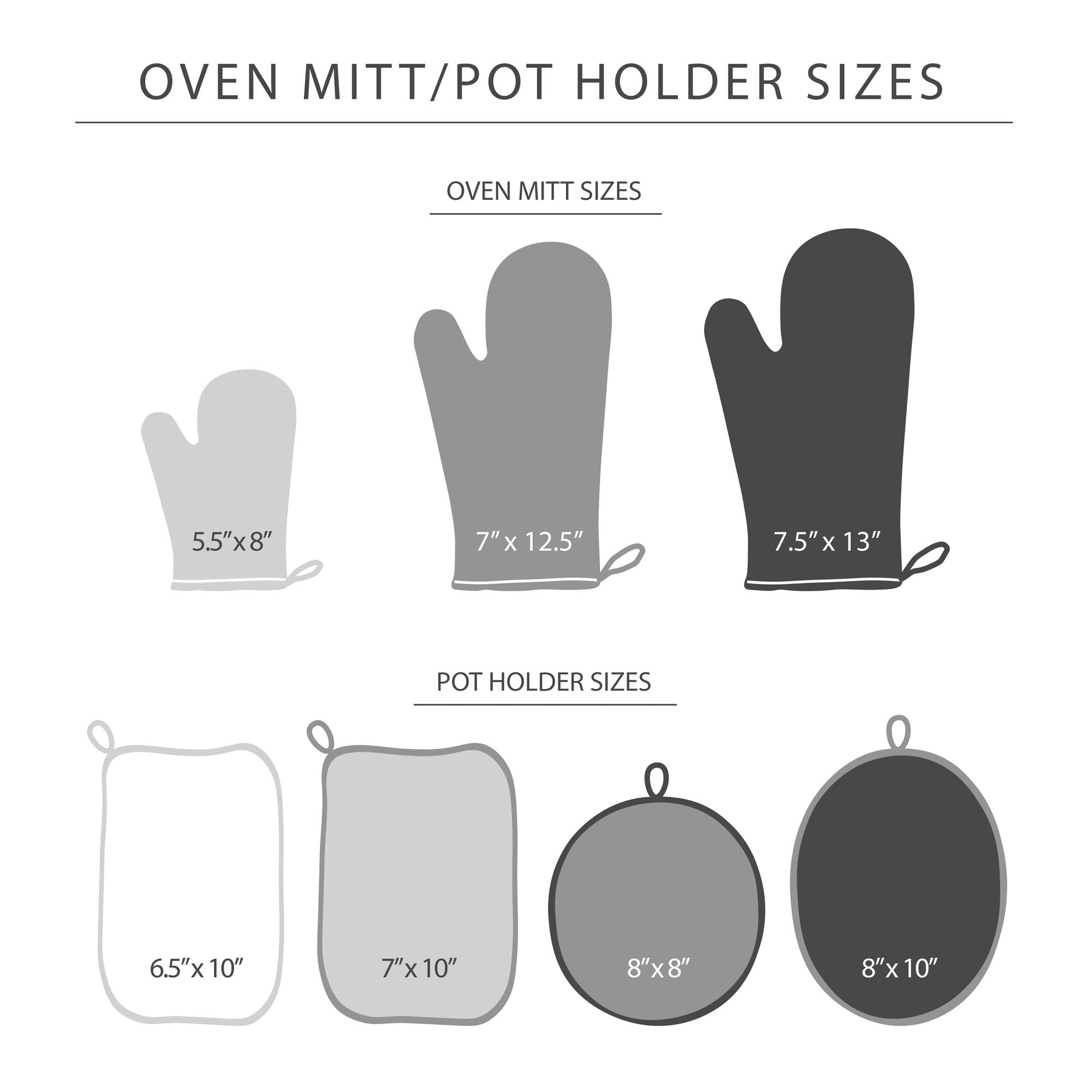 KitchenAid Mini Oven Mitt Set - Heat Resistant 5.5