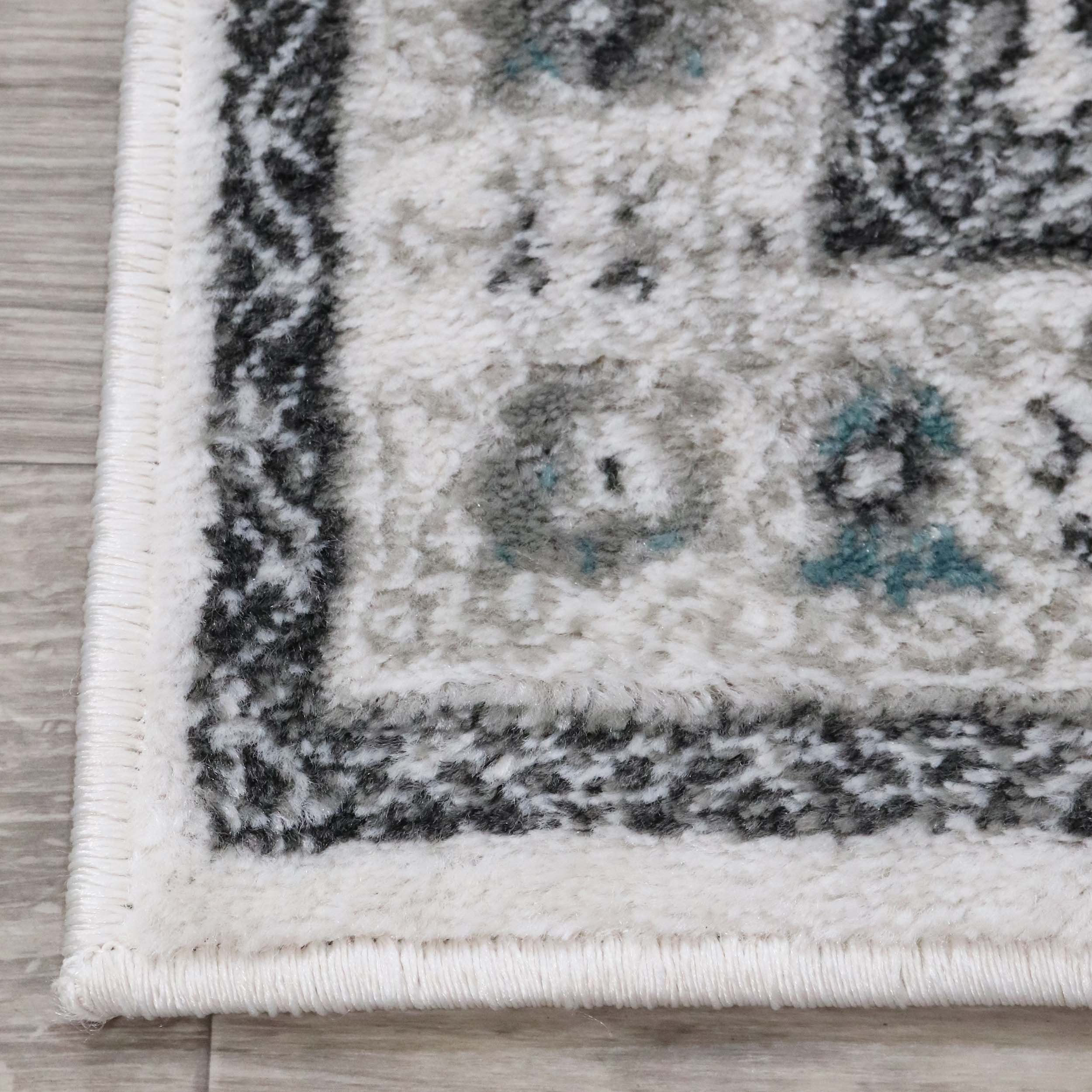 Einsgrove Southwestern Tribal Medallion Indoor Area Rug - Non-Slip Runner Rug for Living Room, Bedroom, or Entryway Decor