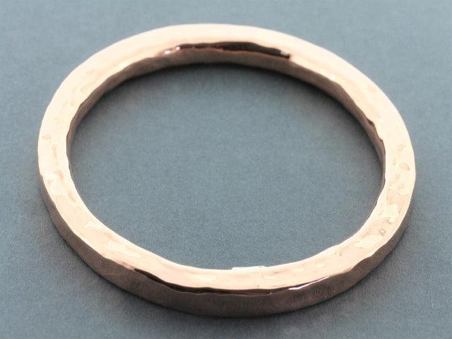 Vintage Copper Circular Battered Bangle Bracelet for Women - Boho Chic Jewelry for Casual & Festival Outfits