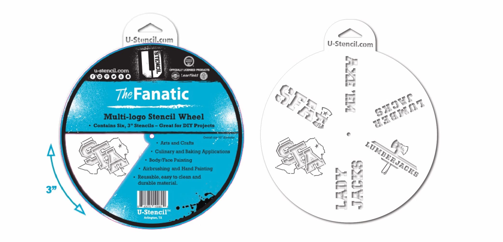 SFA Small Fanatic Stencil Wheel - DIY Craft Stencils for Painting, Scrapbooking & Home Decor | Perfect for Artists, Crafters & DIY Enthusiasts