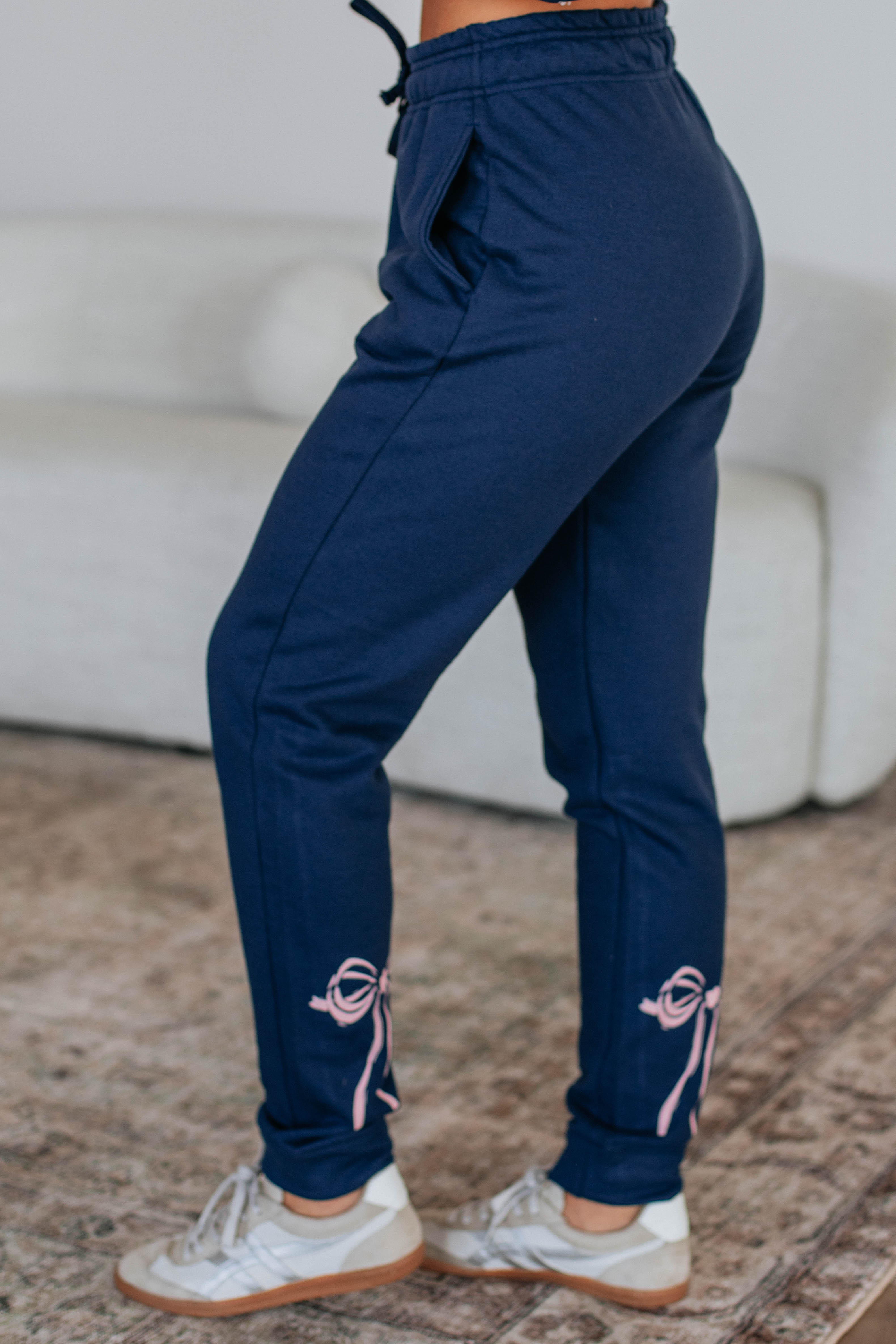 Bow Nita Joggers for Women - Comfortable High Waisted Yoga Pants with Pockets - Perfect for Running, Gym, Lounge & Travel
