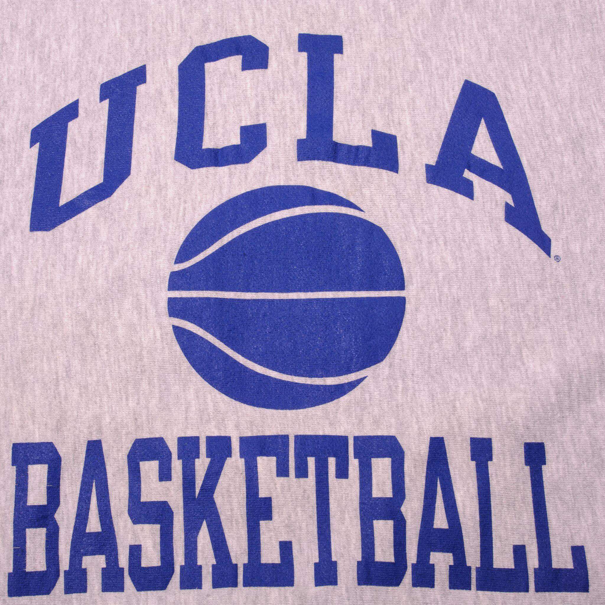 Vintage Champion Reverse Weave UCLA Basketball Sweatshirt 1990s XL Made in USA - Retro College Sports Fan Apparel for Casual Wear & Street Style
