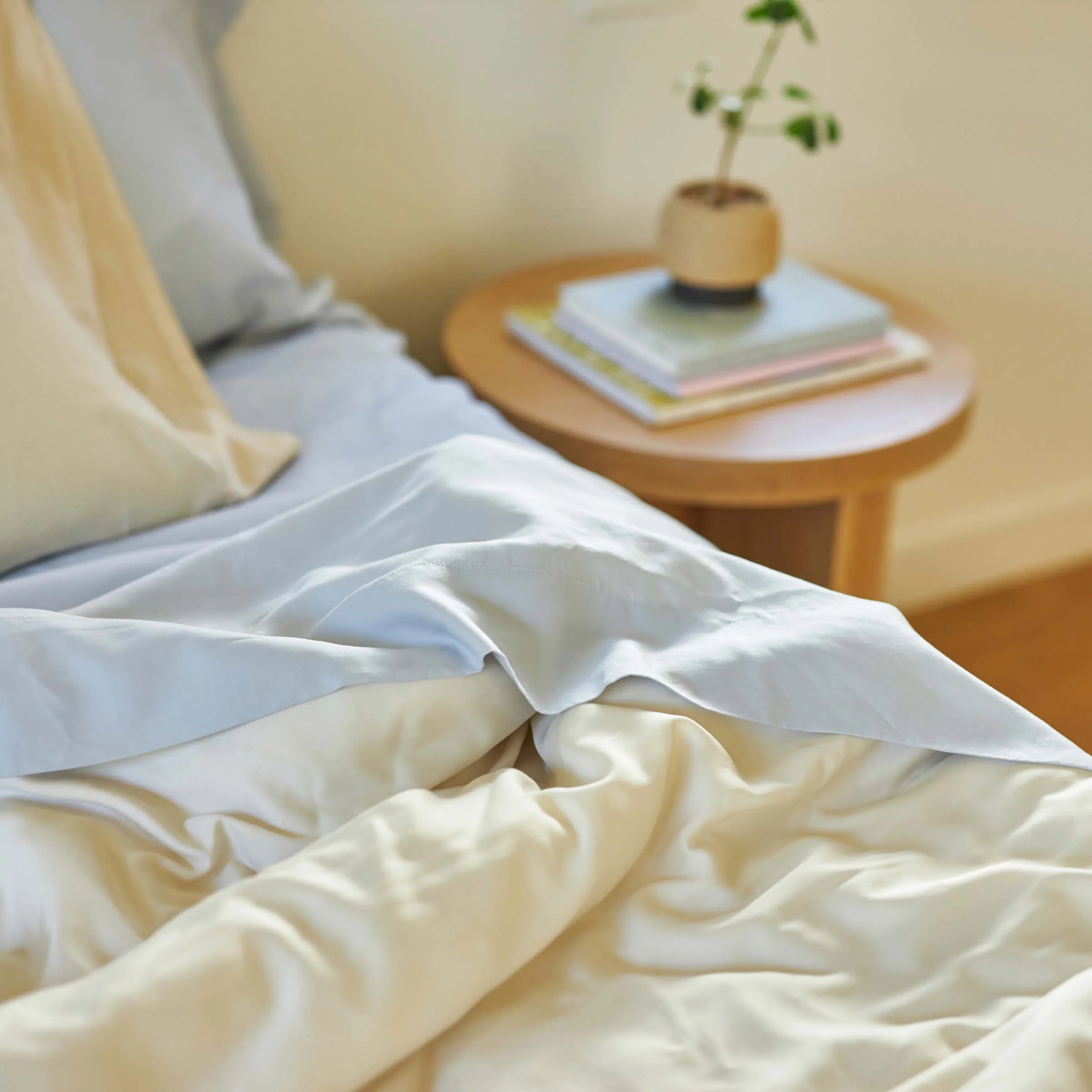Premium TENCEL™ Luxury Bed Sheet Set - Soft, Breathable & Cooling - Queen Size - Perfect for Hot Sleepers & All-Season Comfort
