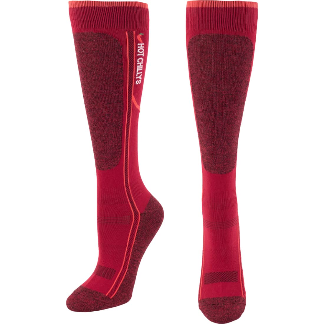 Hot Chillys Women's Elite Heat Low Volume Socks - Thermal Winter Hiking & Skiing Socks for Cold Weather Outdoor Activities