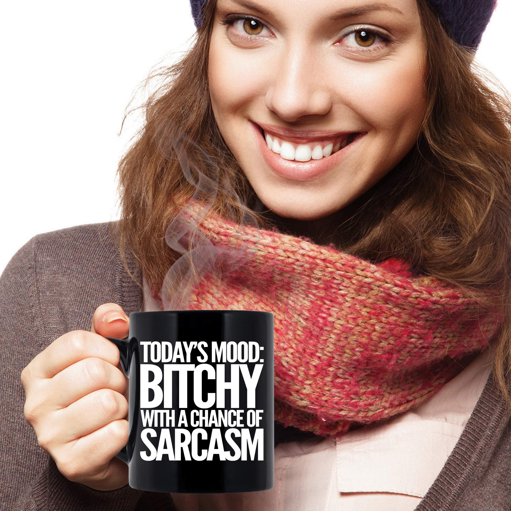 Sarcastic Coffee Mug - Funny 11oz Black Cup for Women & Men | Office & Home Use