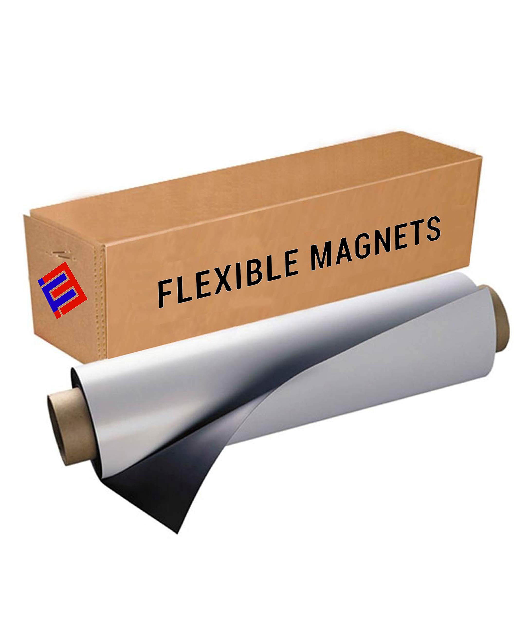 Flexible Magnetic Sheets with Adhesive Backing - 30mil Thick DIY Magnet Roll for Home, Office, Auto & Craft Projects (2' x 2') - Perfect for Fridge Organization, Whiteboard Magnets & DIY Signs