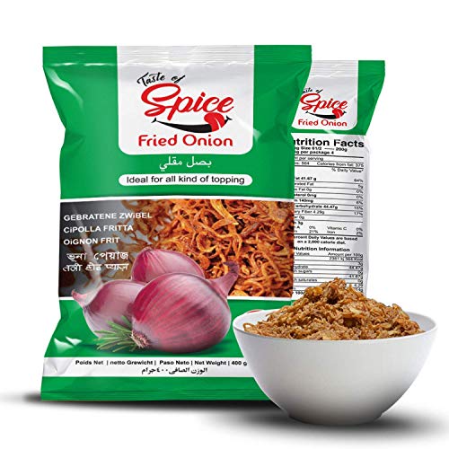 Organic Gluten-Free Vegan Fried Onions & Shallots Crispy Topping – 14oz (Pack of 1) | Non-GMO, Perfect for Salads, Soups, Burgers & Asian Dishes