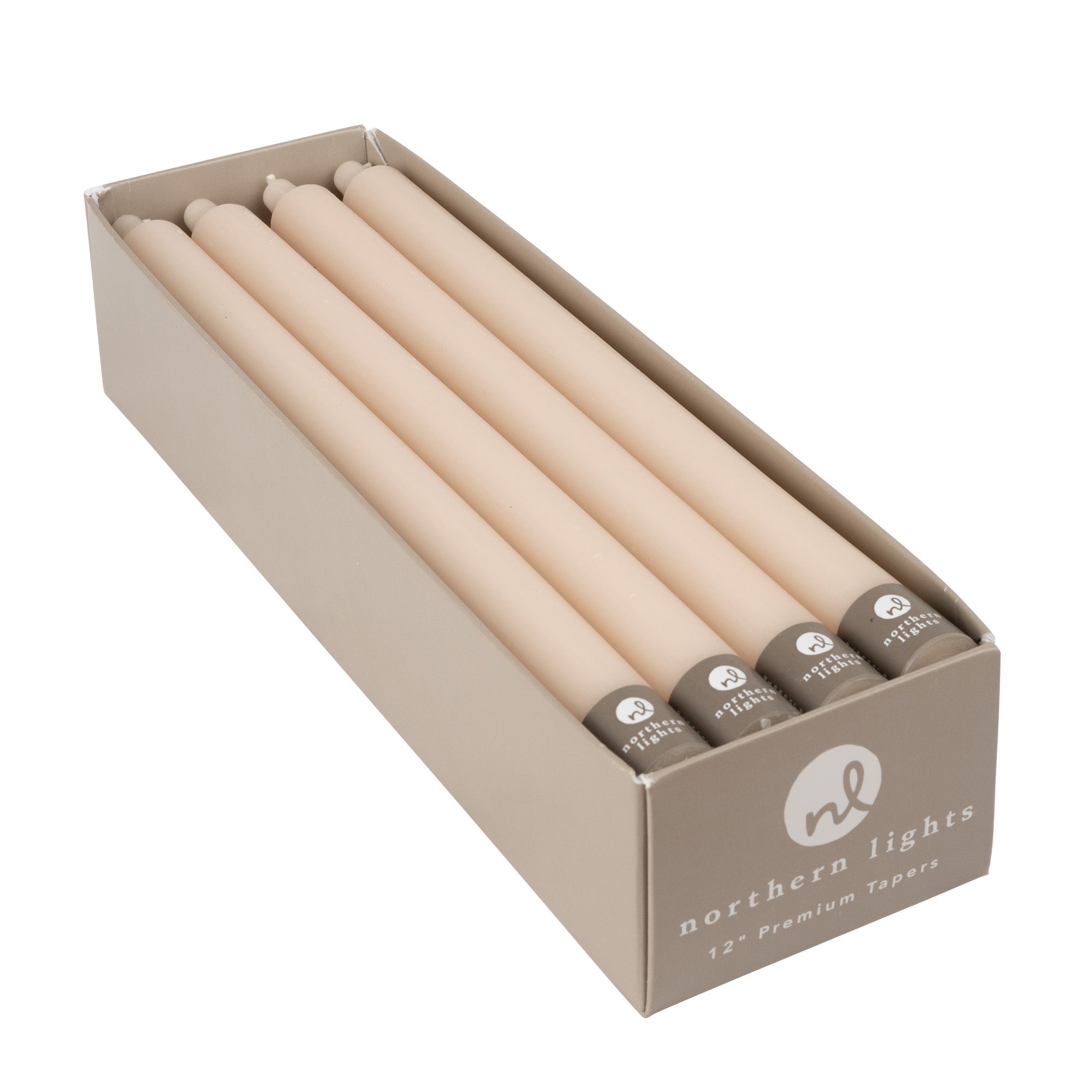 Premium 12-Pack Cream Taper Candles for Dining, Weddings & Home Decor – Elegant Long-Lasting Candles