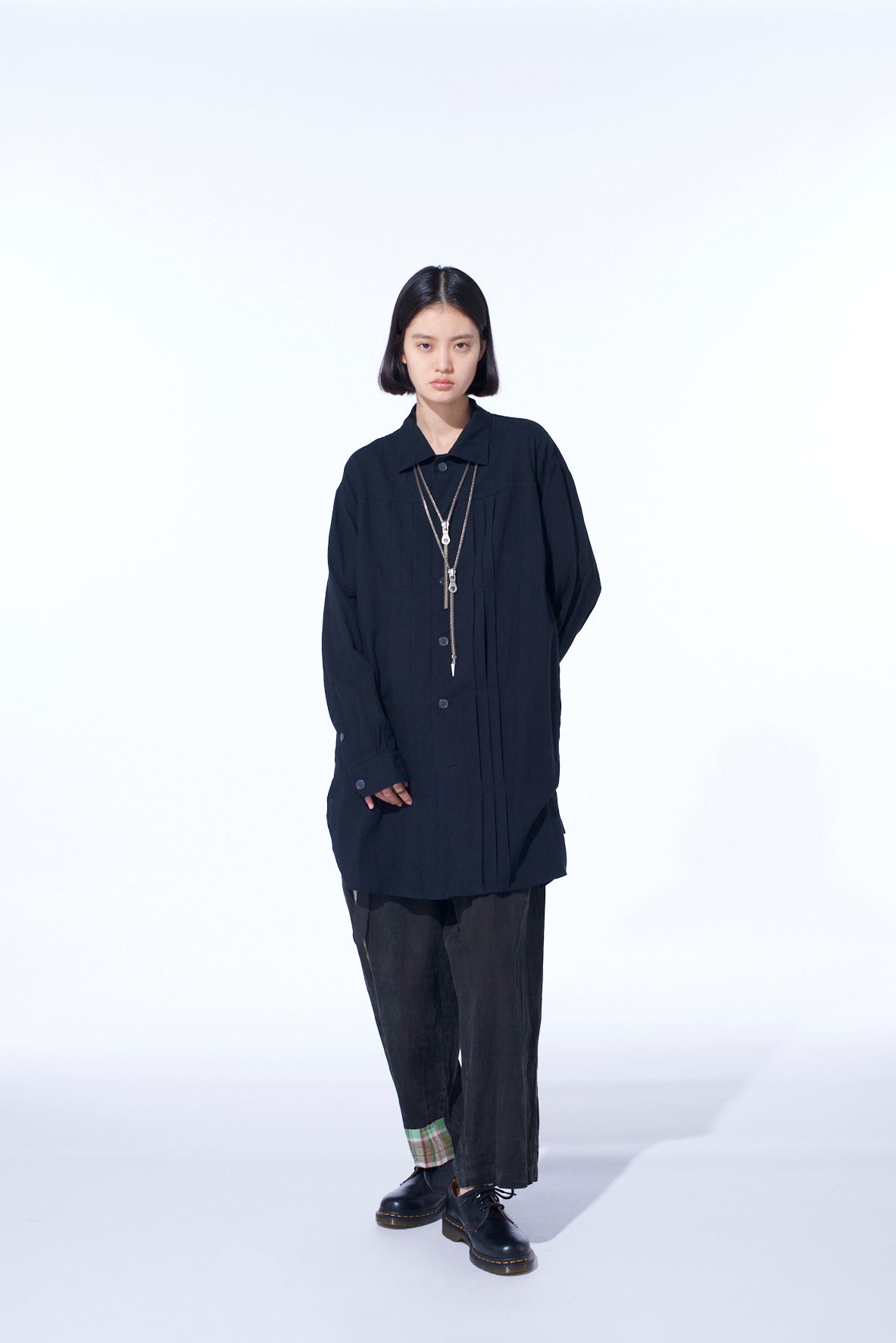 Premium Cotton Linen Poplin Pleated Oversize Shirt for Women - Comfortable & Stylish Casual Wear for Office, Travel & Everyday Outfits