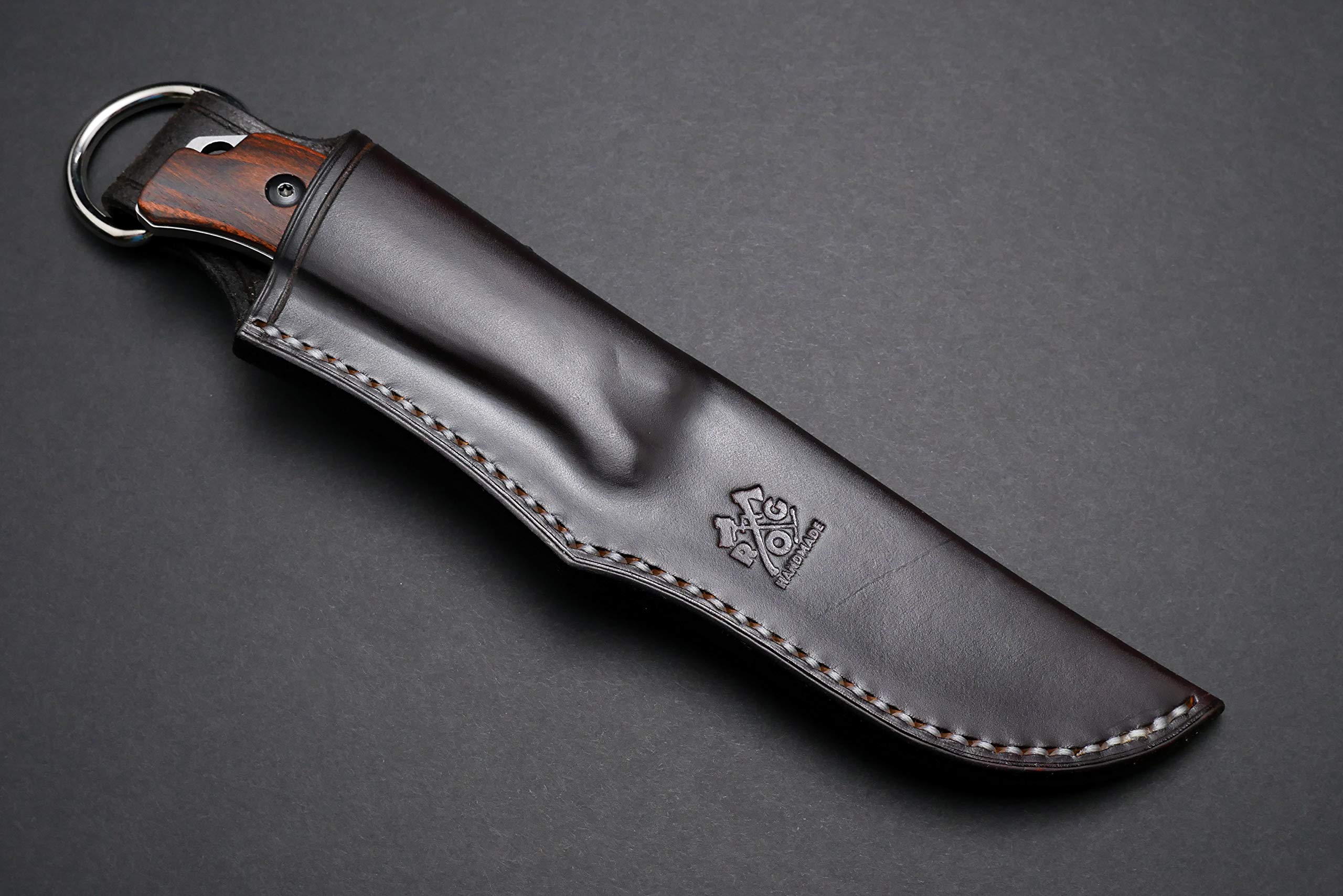 Handmade Custom Leather Sheath Cover Holster for Benchmade Saddle Mountain Skinner Knife - Perfect for Hunting, Camping & Outdoor Adventures