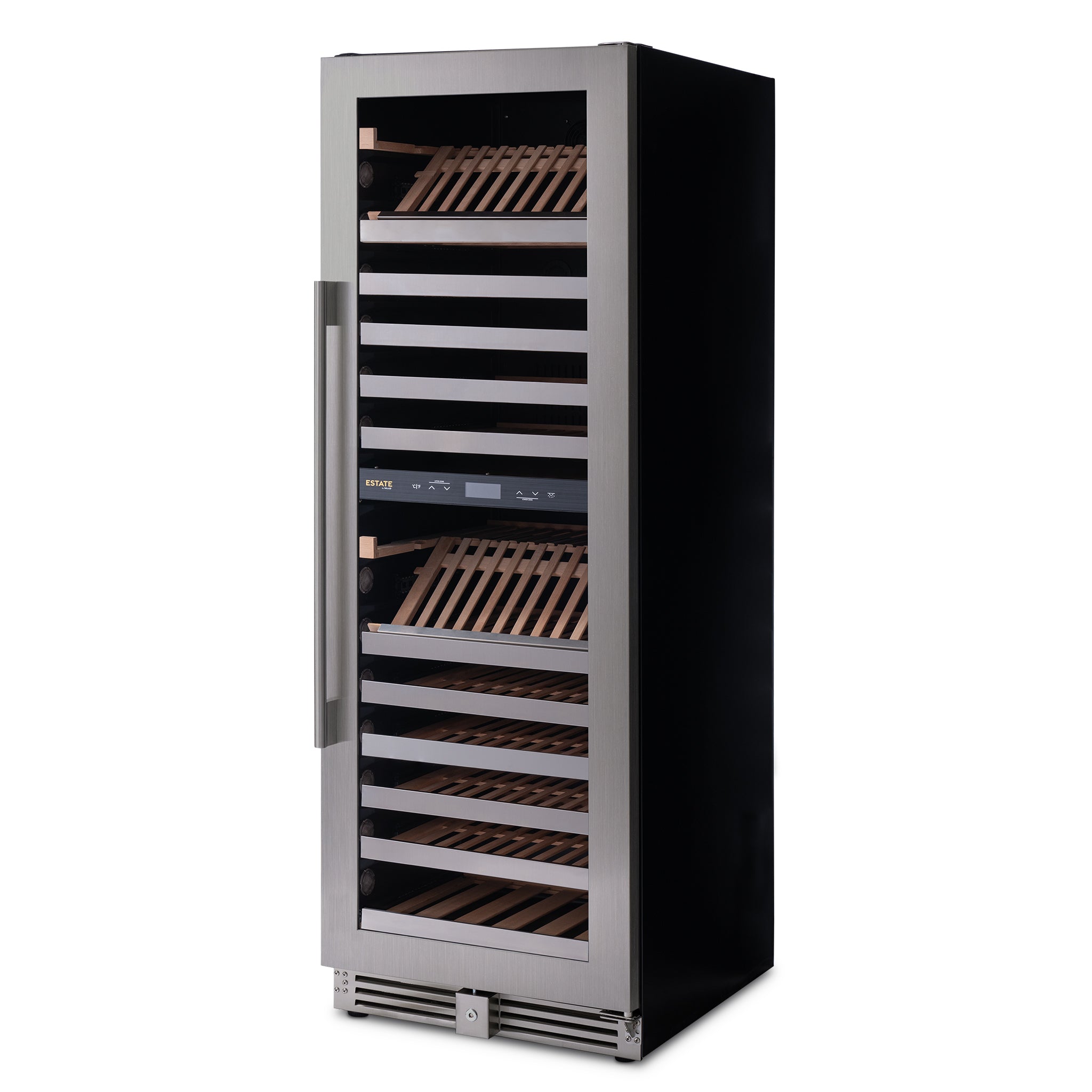 Newair® ESTATE 160 Bottle Freestanding Stainless Steel Wine Cooler Refrigerator - Perfect for Home Bars, Wine Cellars & Entertaining Spaces