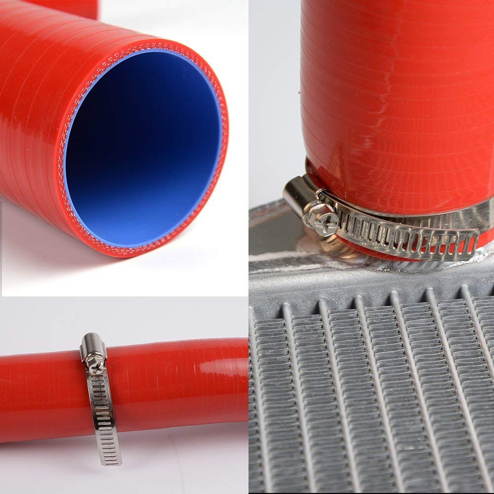 Suzuki GSX1300R Hayabusa Silicone Radiator Hose Kit 1999-2007 - Red for High-Performance Cooling