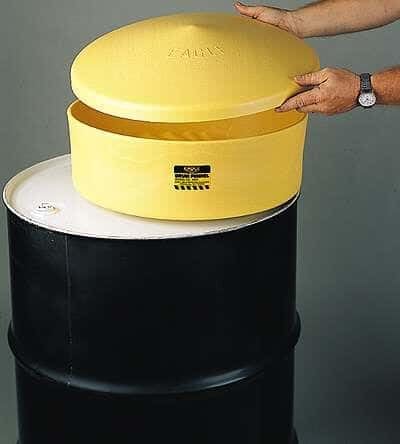 Eagle 1660 Yellow HDPE Drum Funnel with 2