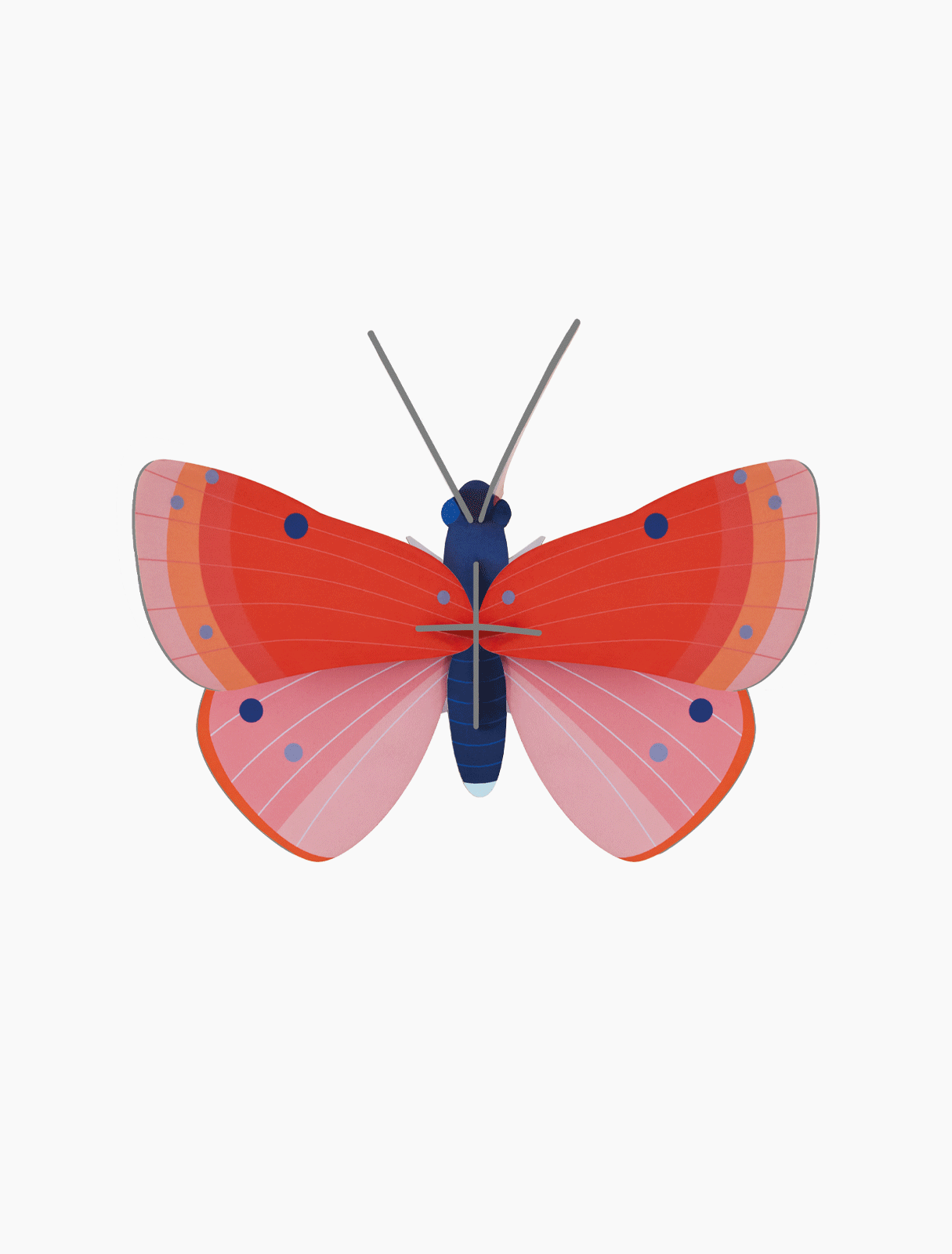 Speckled Copper Butterfly Small Insect Art Print - Handmade Wall Decor for Home & Office - Perfect for Nature Lovers & Entomology Enthusiasts