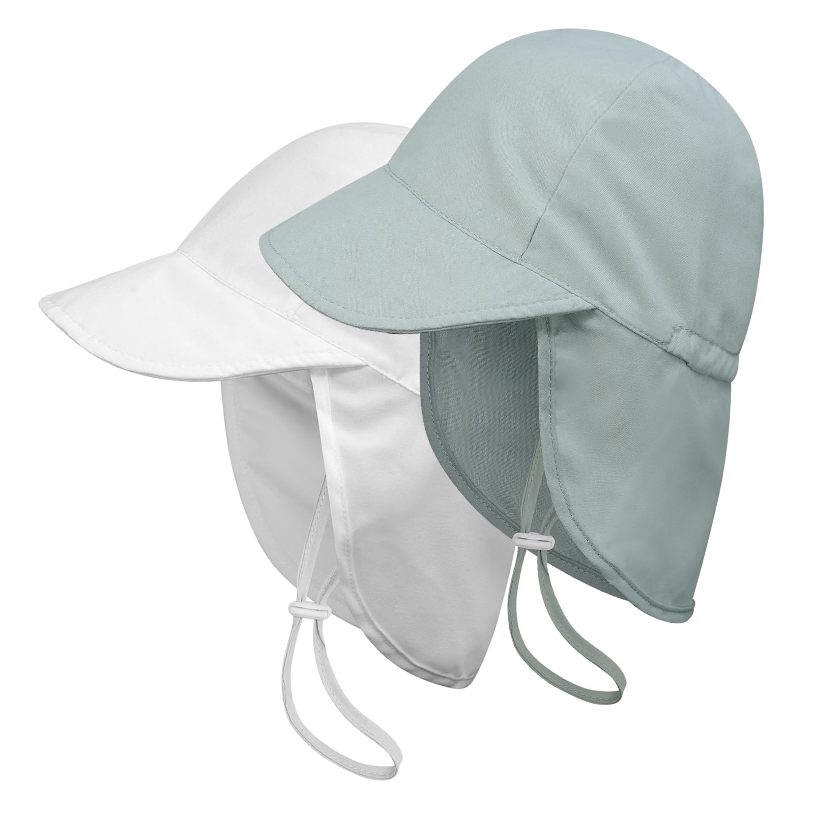 2 Pack UPF 50+ Baby Sun Hats for Toddlers 0-4 Years - UV Protection Beach Hat for Boys & Girls - Perfect for Outdoor Play, Swimming, and Summer Vacations