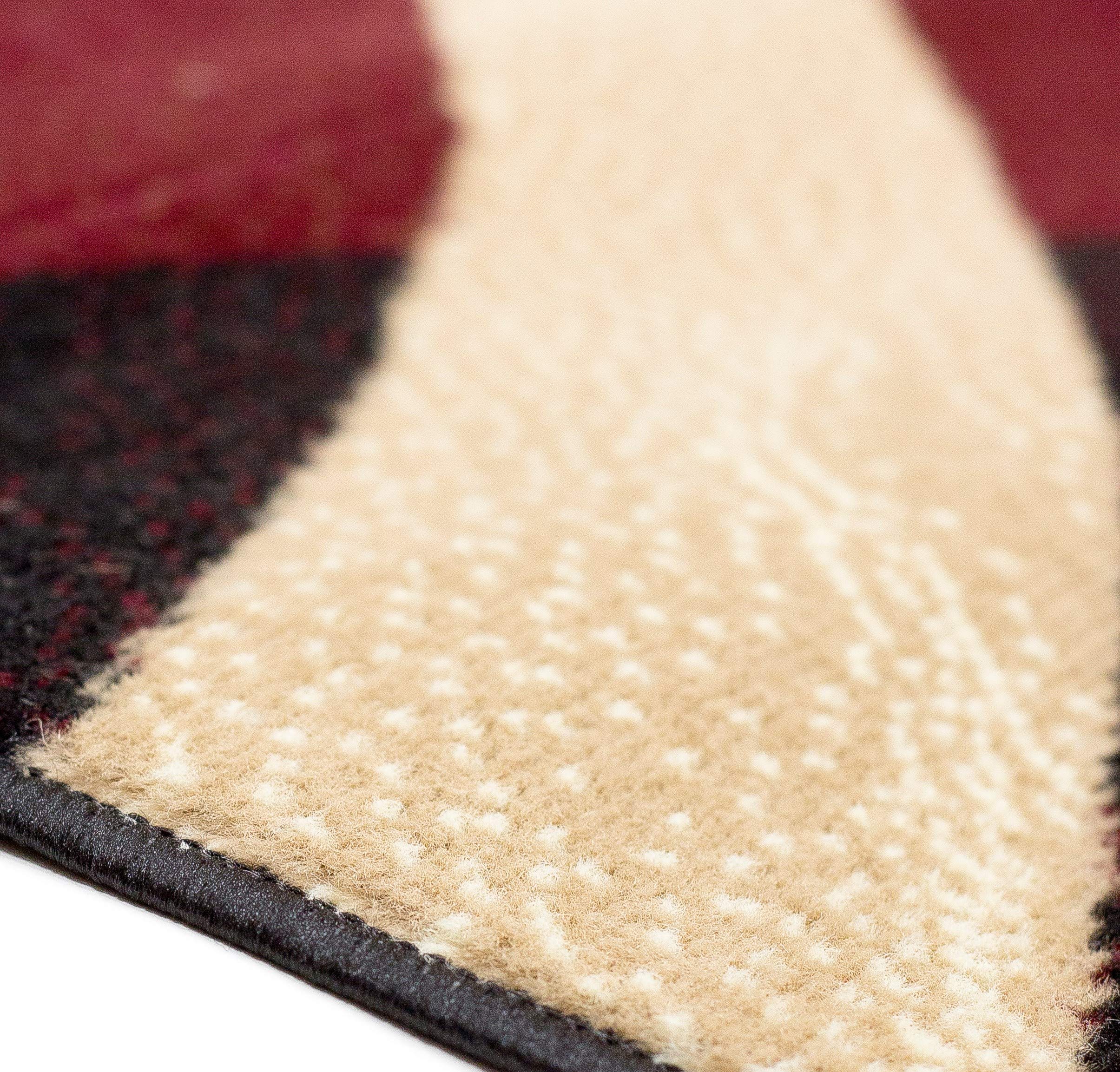 Msrugs Wavy Area Rug 3'x8' - Soft Non-Slip Living Room Rug, Bedroom Carpet, Hallway Runner, Kitchen Floor Mat | Nairobi Collection for Home Decor & Cozy Spaces