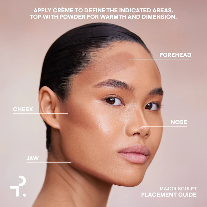 Patrick TA Duo Major Sculpt Crème Contour & Powder Bronzer - Cream to Powder Contouring Makeup for Defined Cheekbones & Sun-Kissed Glow | Perfect for Everyday Wear & Special Occasions
