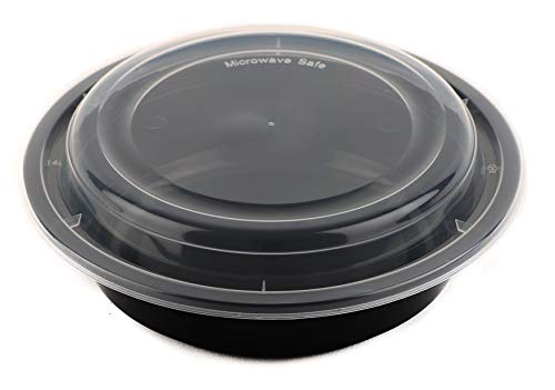 24oz - 450 Count Round BPA-Free Microwave Safe Meal Prep Containers with Lids | Stackable Reusable Food Storage Containers for Freezer, Dishwasher & Microwave | Perfect for Meal Prepping, Leftovers & Restaurant Takeout