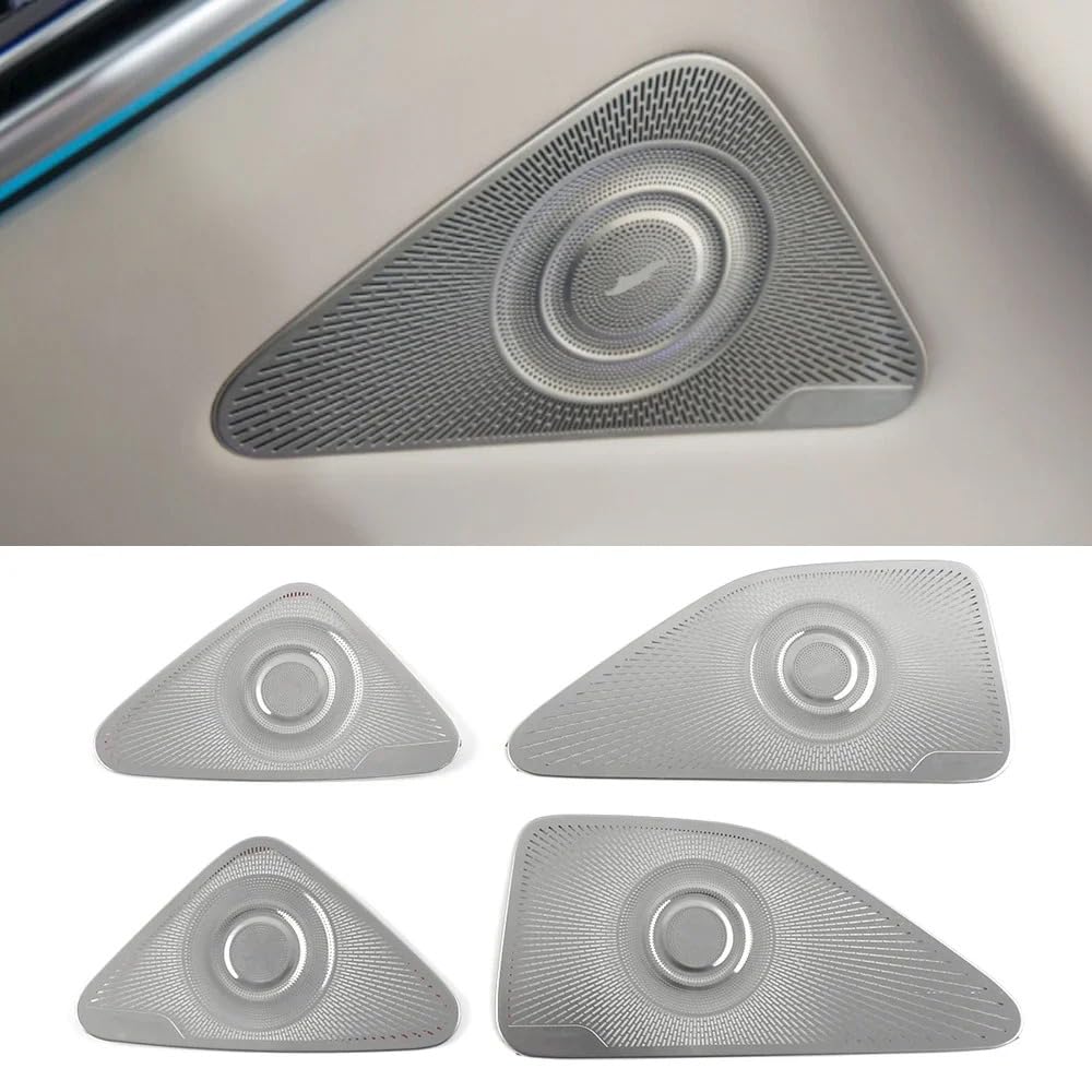 Premium Car Speaker Cover Trim for Mercedes-Benz S-Class W223 (2021-2023) - Replacement Door Sound Speaker Frame & Sticker Decoration - Perfect for Car Audio Upgrades & Interior Customization