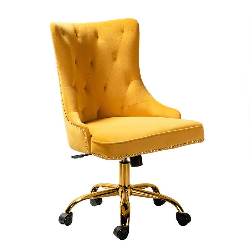 Adega Velvet Adjustable Office Chair - Ergonomic Desk Chair with Lumbar Support for Home Office, Gaming & Workspace - Comfortable Swivel Computer Chair for Long Hours Sitting