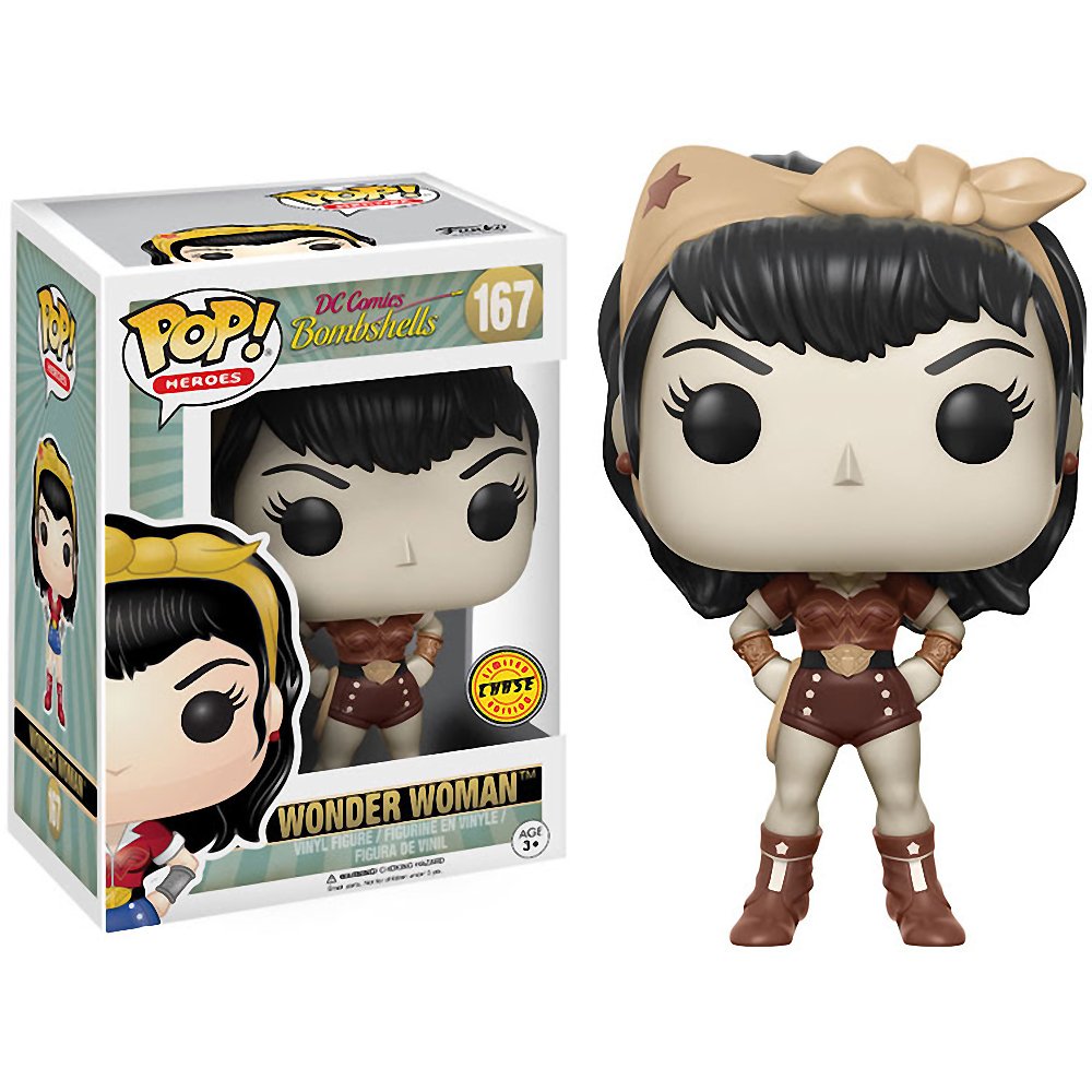 Wonder Woman Funko POP! Vinyl Figure - DC Bombshells Collection | Superhero Collectible for Display & Gifts | Perfect for Home Decor, Office Desk & DC Fans