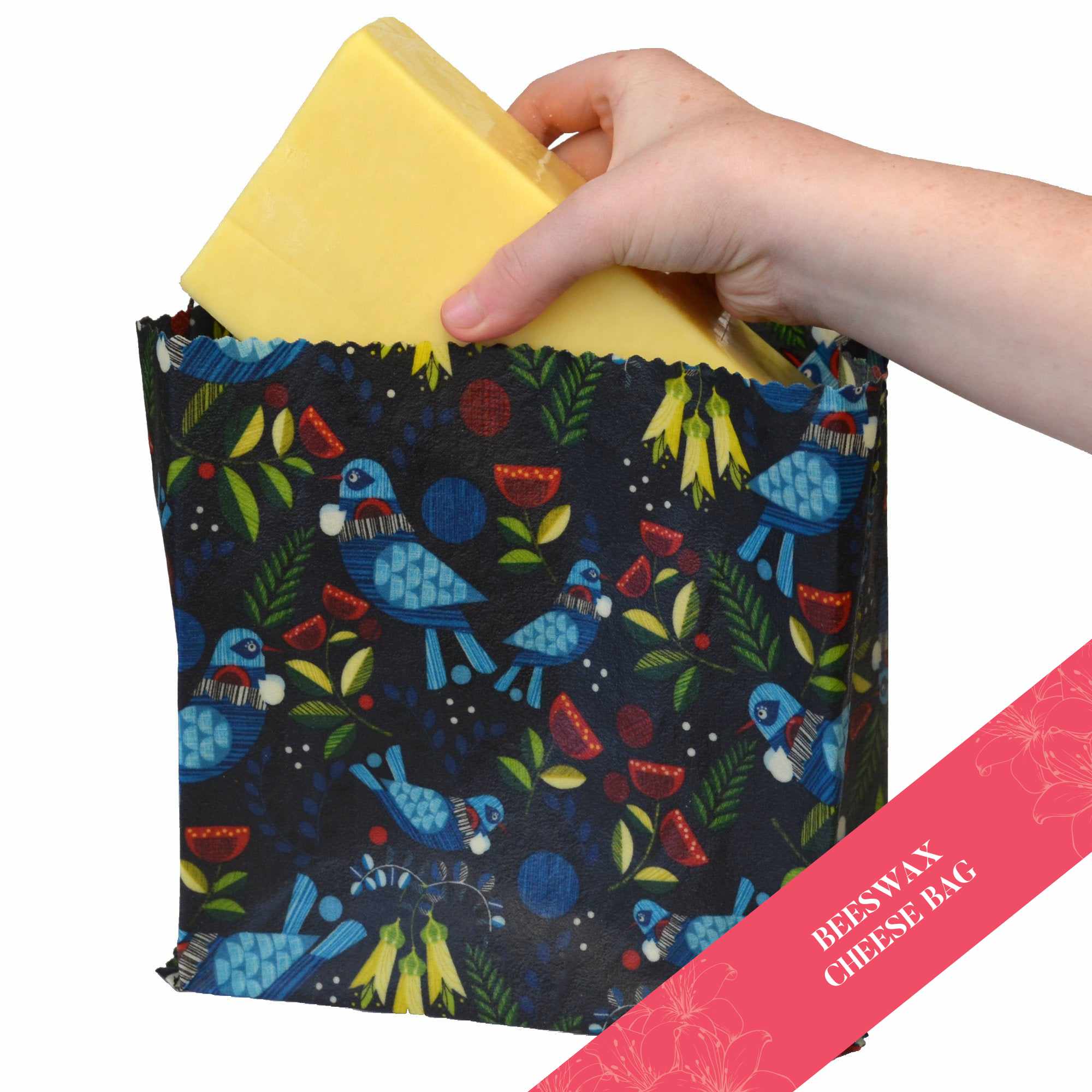 Organic Beeswax Food Wraps - Eco-Friendly Reusable Food Storage for Sandwiches, Cheese & Produce | Sustainable Kitchen Essentials for Zero Waste Living
