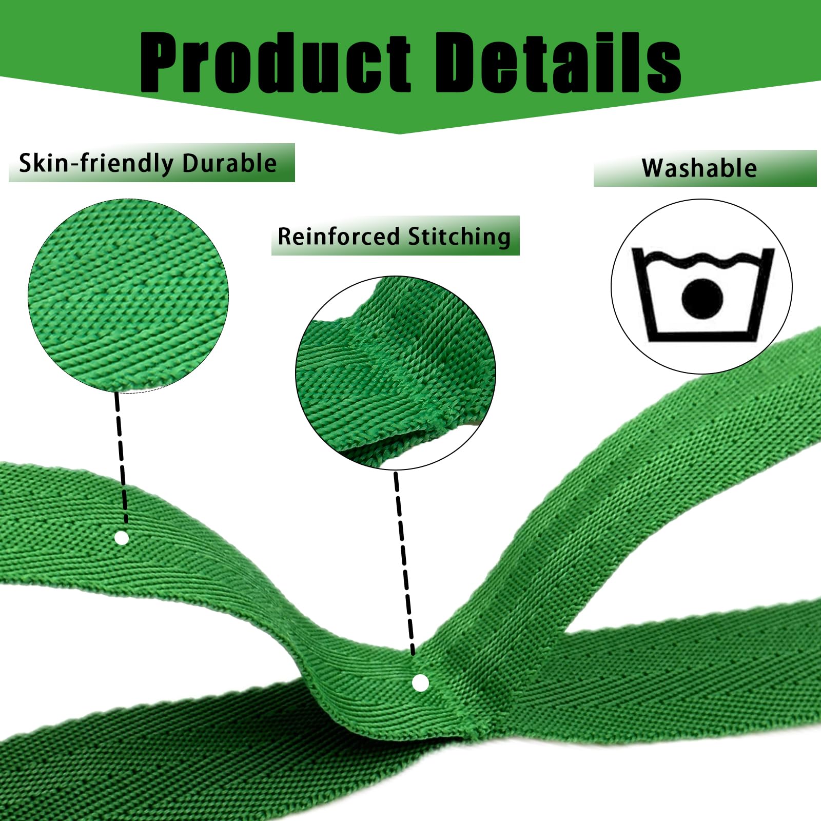 Premium Non-Elastic Yoga Stretching Strap with 10 Loops - Physical Therapy, Home Workout, Pilates & Gymnastics Accessory for Men & Women - Includes Exercise Guide for Flexibility Training, Posture Correction & Rehabilitation