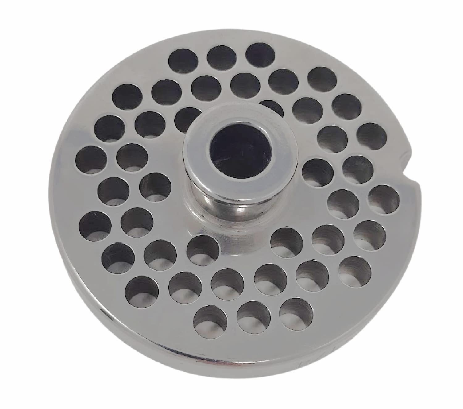 #12 Meat Grinder Plates with Hubs - Stainless Steel Grinder Discs for Cozzini Cutlery - Choose Size (1/4 in. 6mm Large Burger Grind) - Perfect for Home Kitchen & Commercial Meat Processing