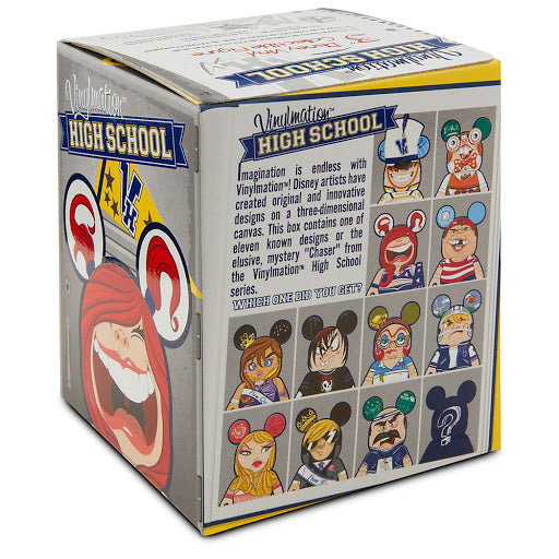Disney Vinylmation High School Series Blind Box Collectible Figure - Random Character for Disney Fans & Collectors - Perfect for Gifts, Display, and Disney Themed Parties