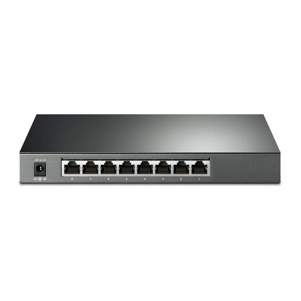 TP-Link Jetstream 8-Port Gigabit Smart Switch (TL-SG2008) - L2/L3/L4 QoS, IGMP Snooping, Fanless Design & Centralized Management - Ideal for Home Office & Small Business Networking